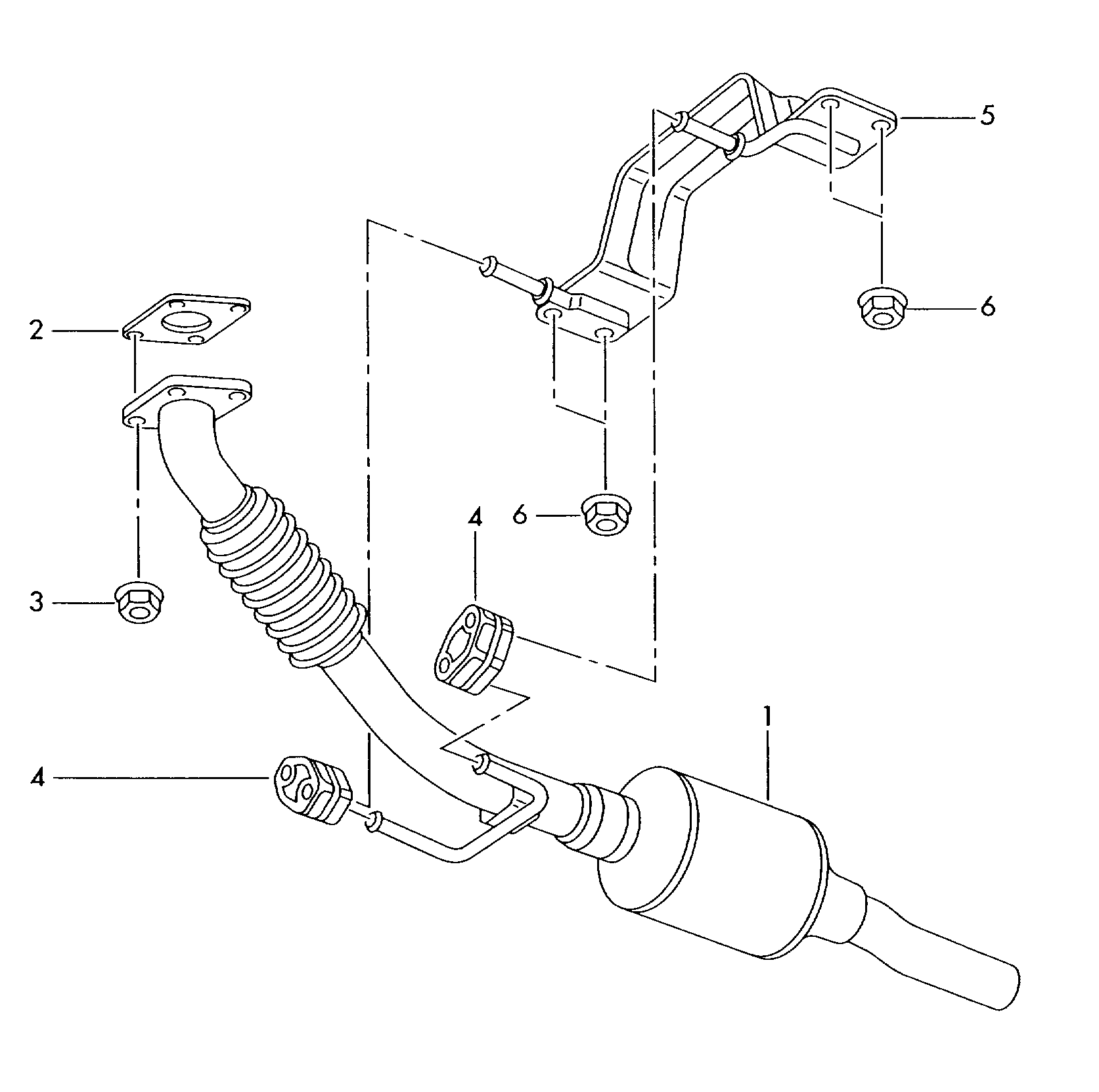 VW 6X0 253 147 - Кронштейн, втулка, система выпуска ОГ onlydrive.pro