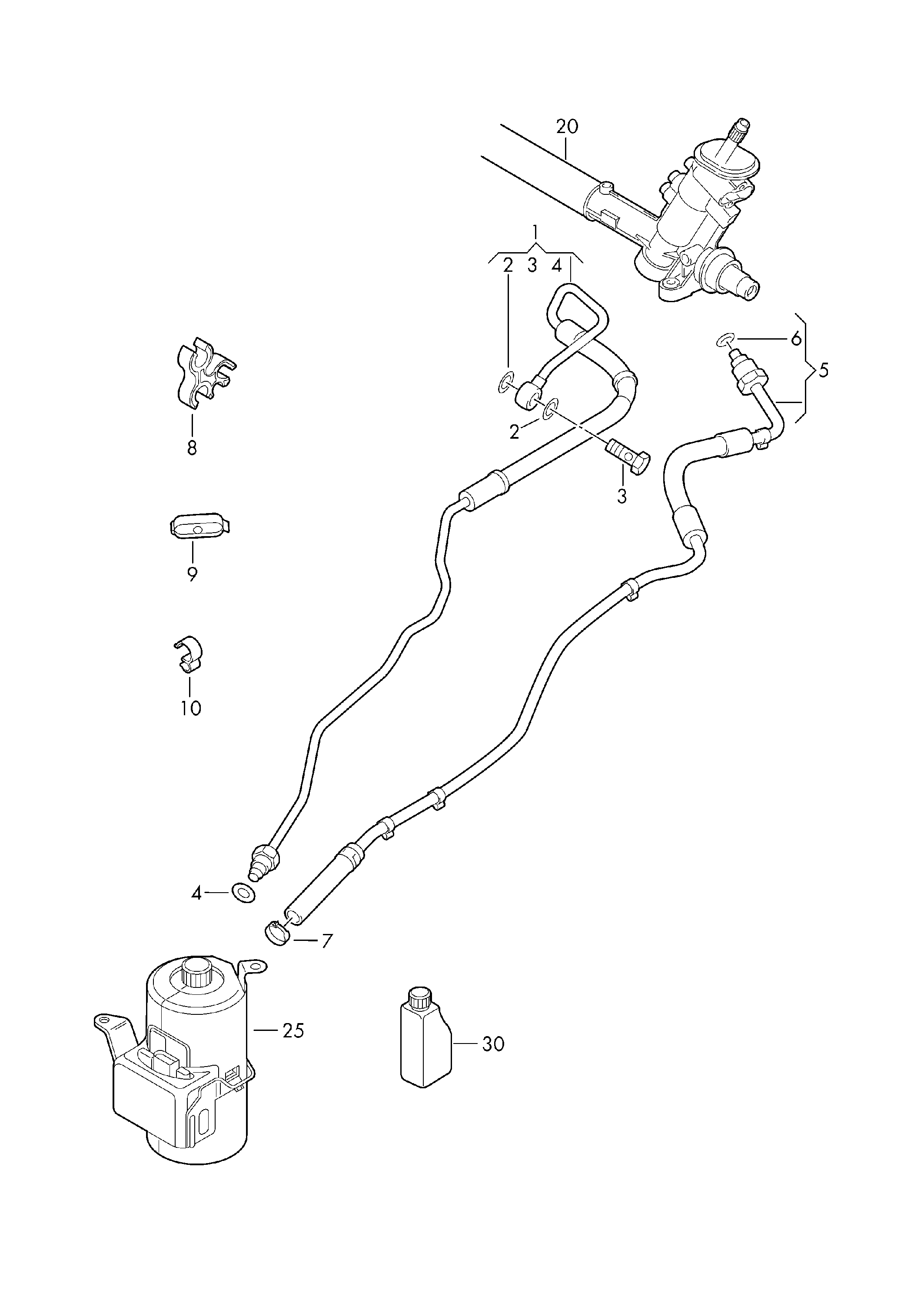 VAG 6Q1423891H - Hydraulic Hose, steering system onlydrive.pro