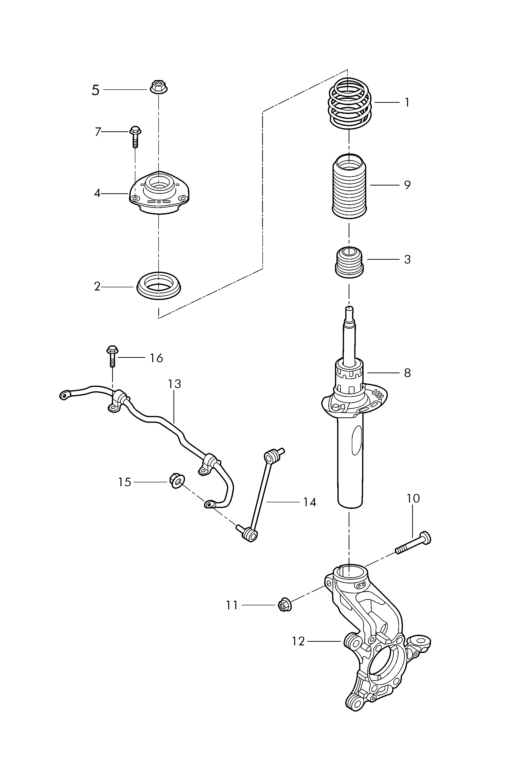 VAG N   912 464 01 - Ремкомплект, подвеска колеса onlydrive.pro