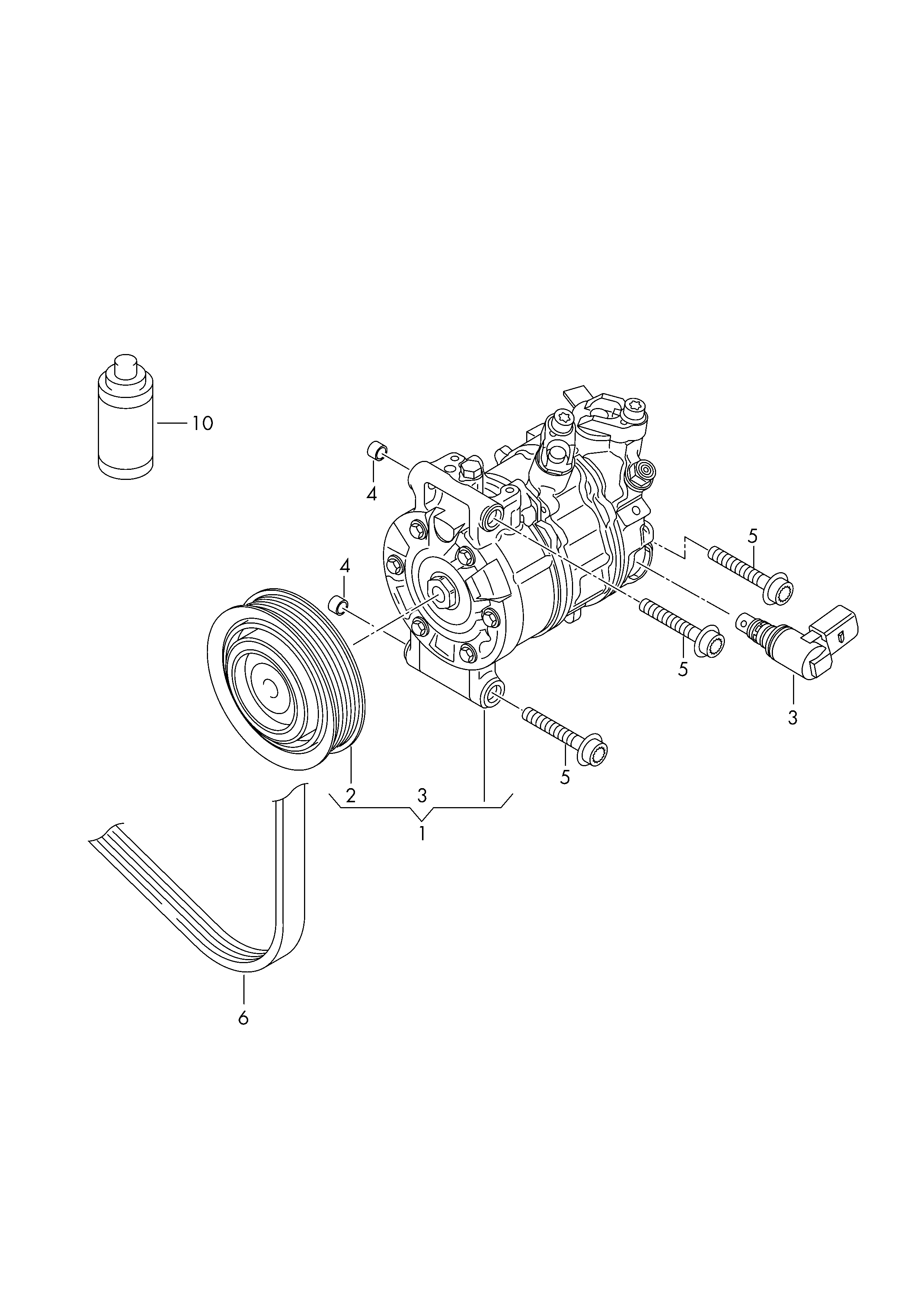 VW 5K0820803 - Compressor, air conditioning onlydrive.pro