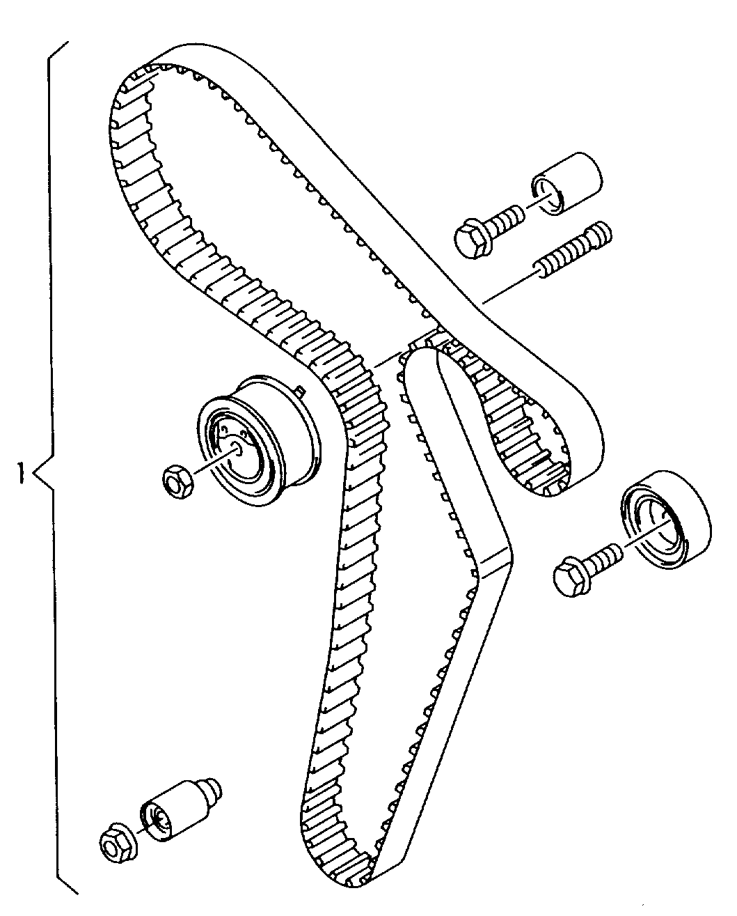 Skoda 03L 198 119 F - Timing Belt Set onlydrive.pro