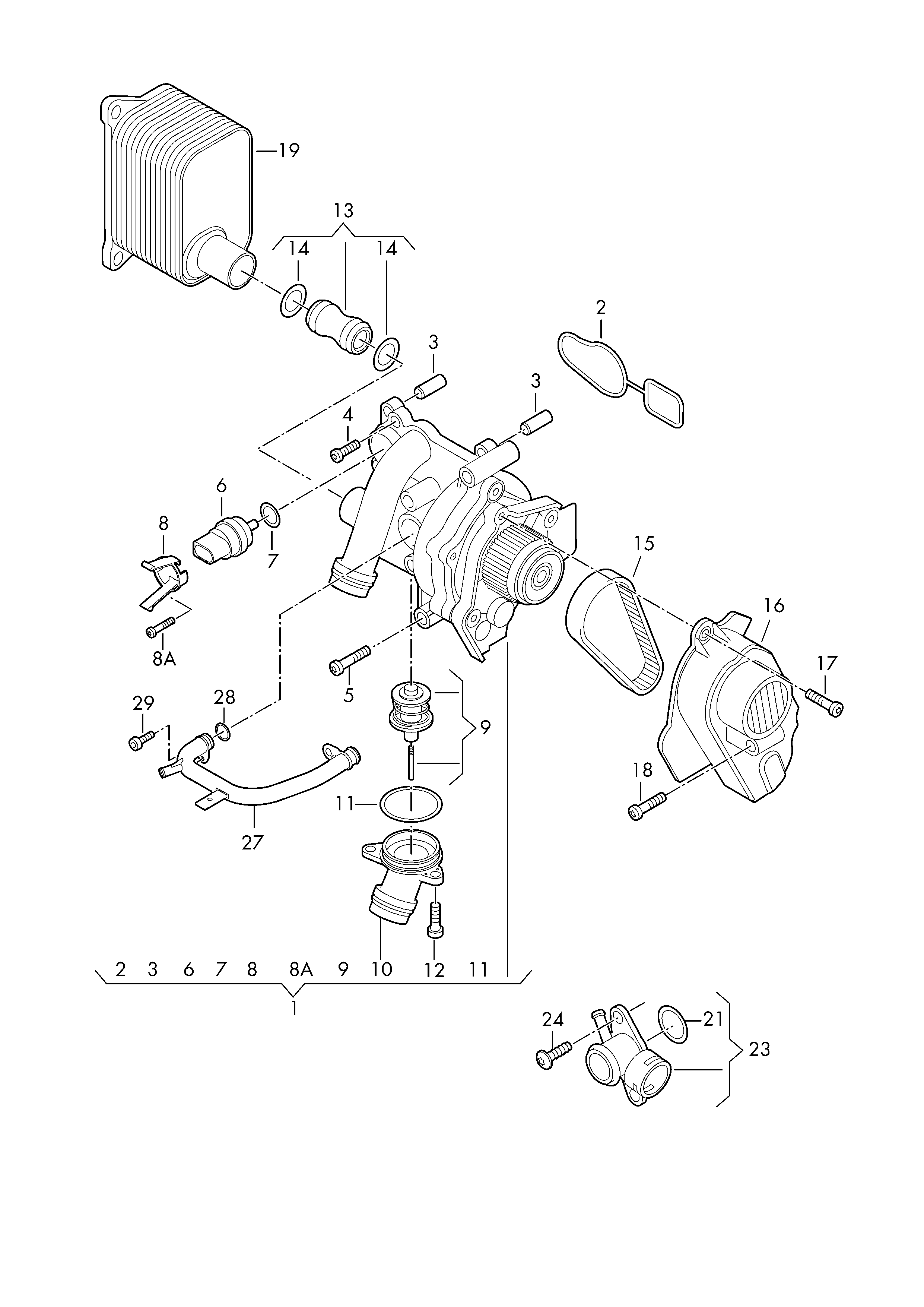 Seat 06H 121 113 B - Termostats, Dzesēšanas šķidrums onlydrive.pro