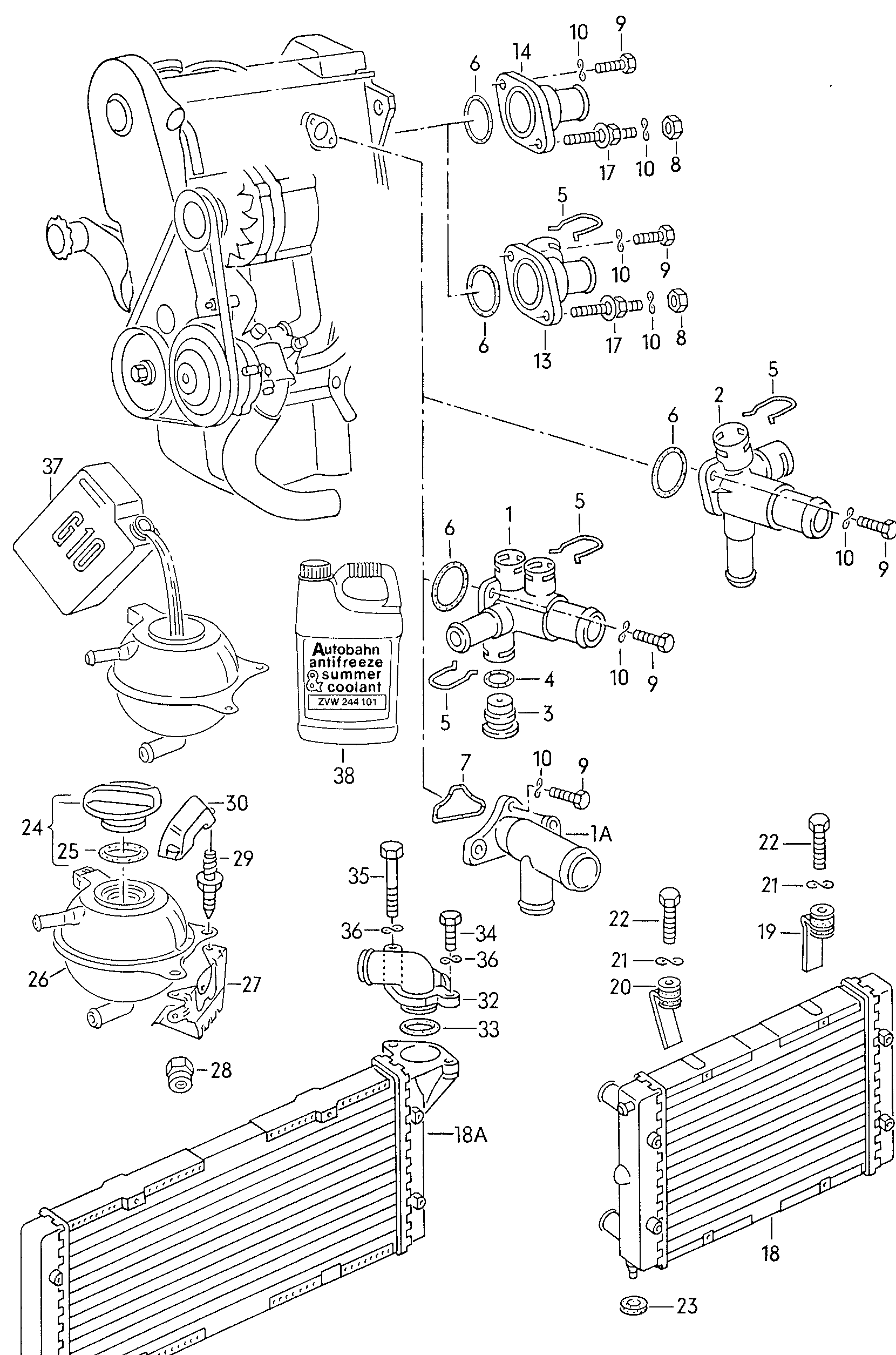 VAG 1H0 121 321C - Sealing Cap, coolant tank onlydrive.pro