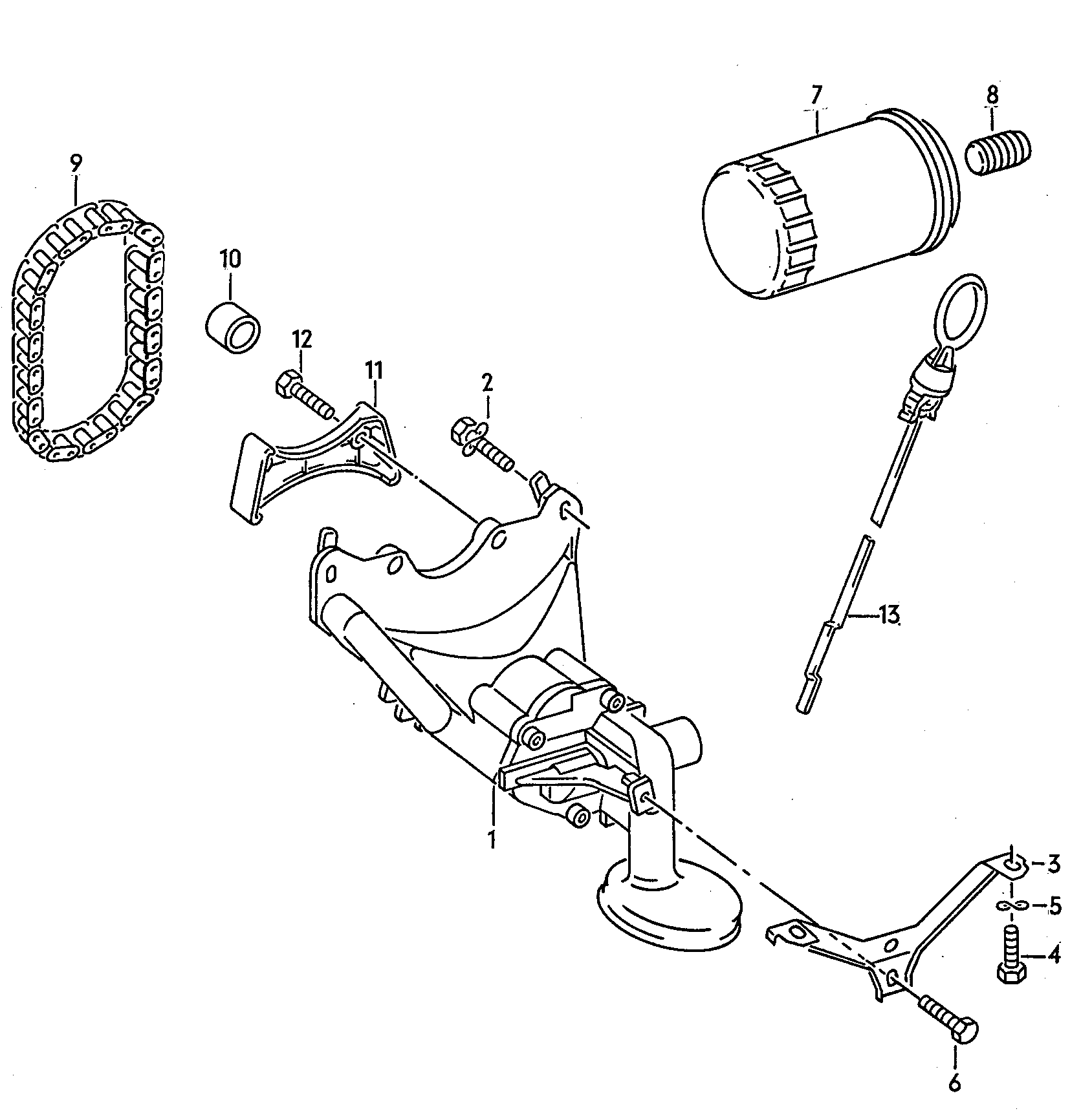 VW 030 115 125 A - Chain, oil pump drive onlydrive.pro