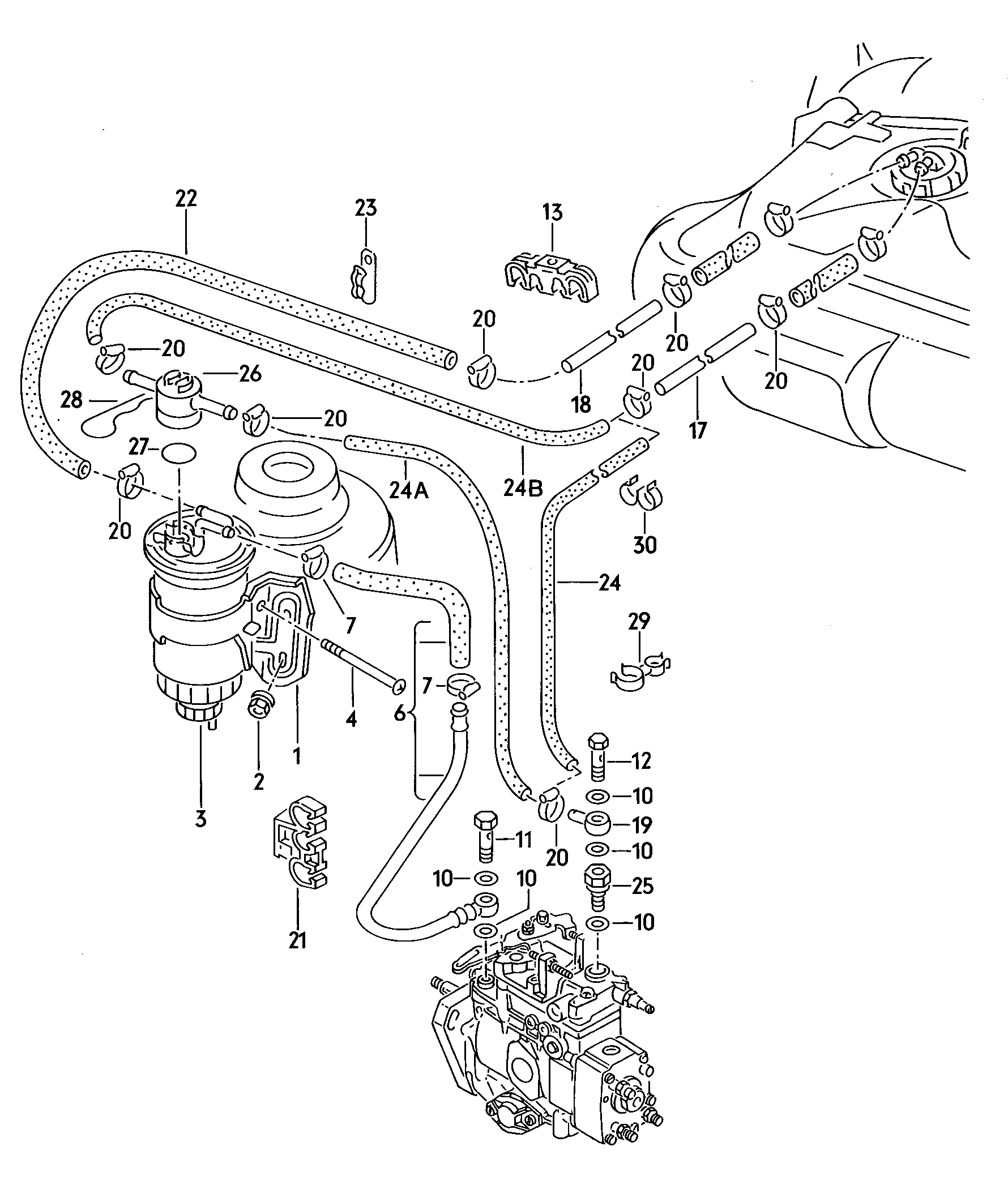 Seat 1H0 127 401 C - Топливный фильтр onlydrive.pro