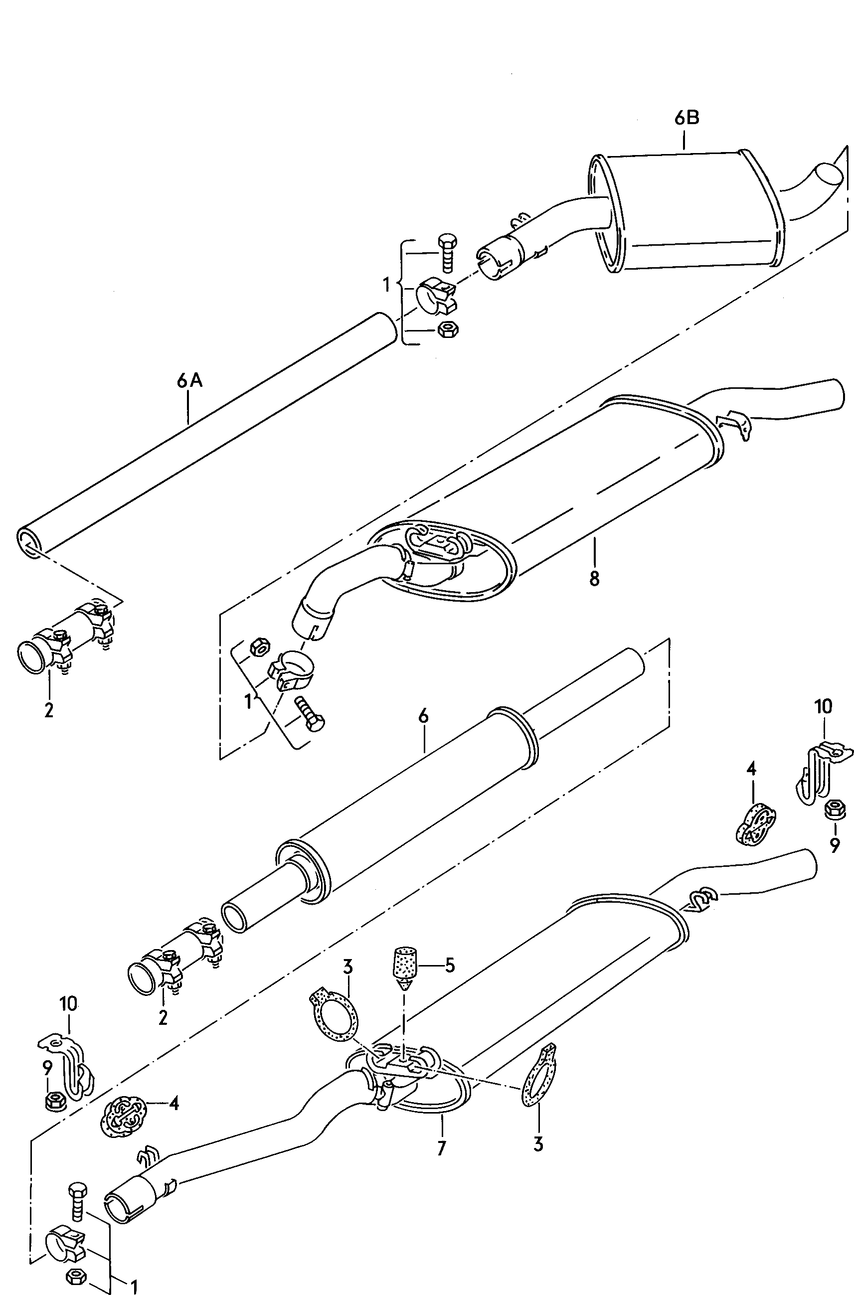 Seat 191 253 141 E - Pipe Connector, exhaust system onlydrive.pro