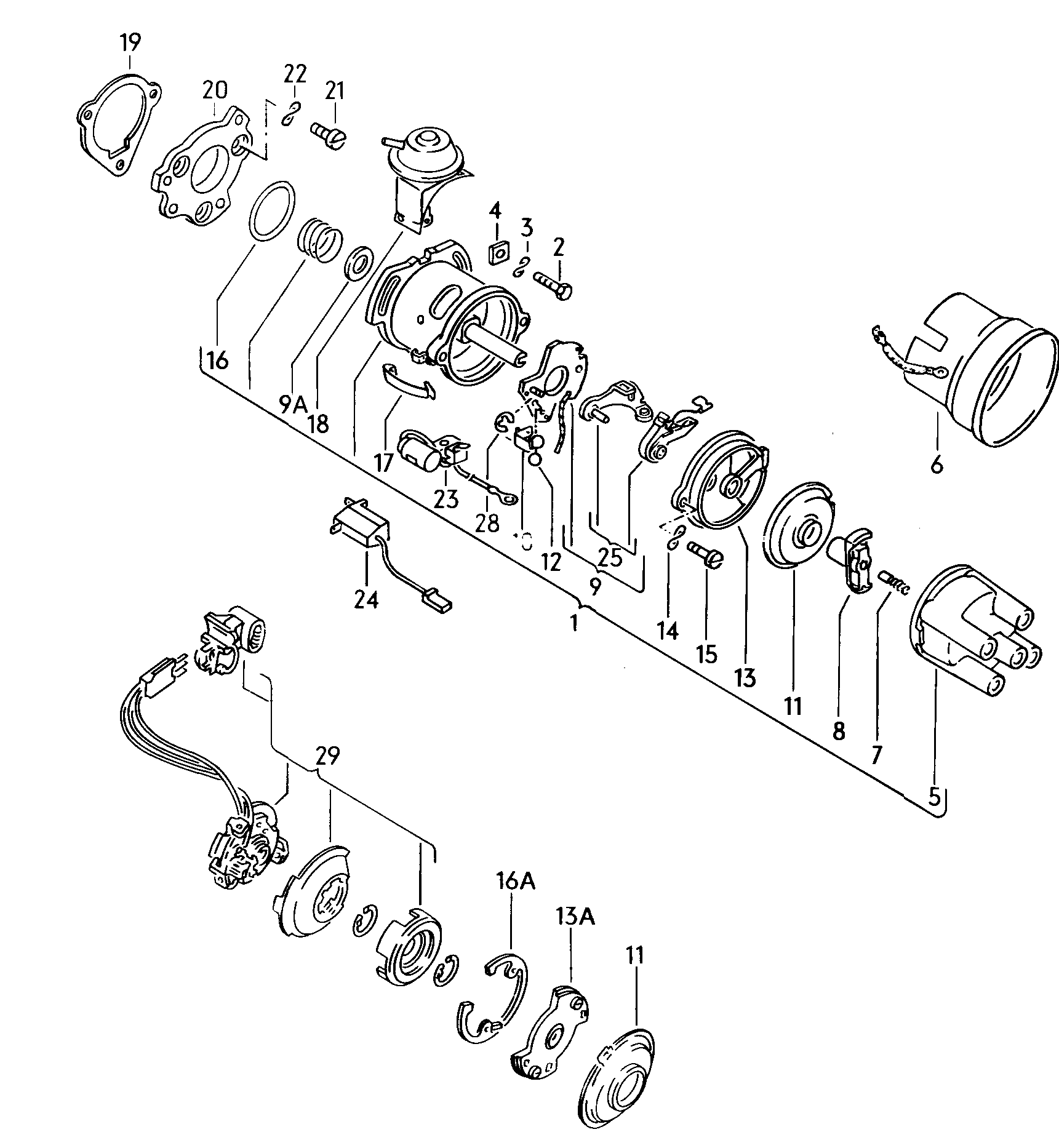 Seat 036 905 225 H - Rotor, distributor onlydrive.pro