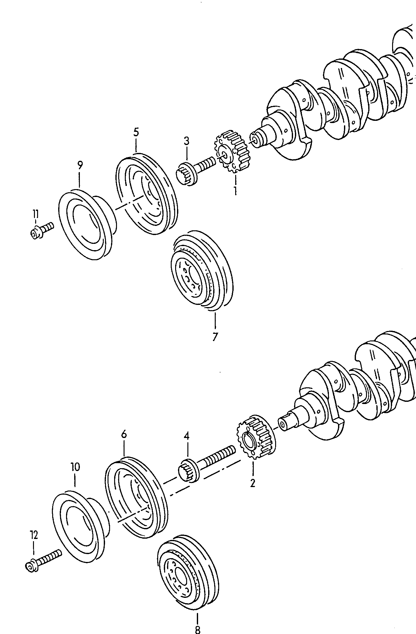 VAG 068105255H - Belt Pulley, crankshaft onlydrive.pro