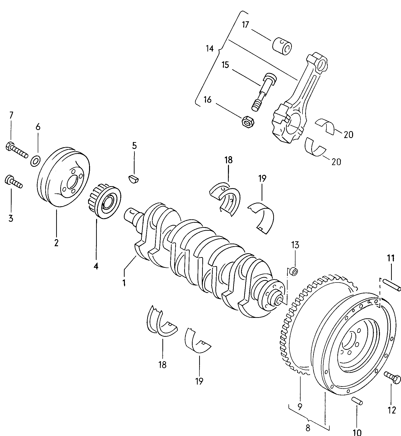 VW 056 105 561 B - Main Bearings, crankshaft onlydrive.pro