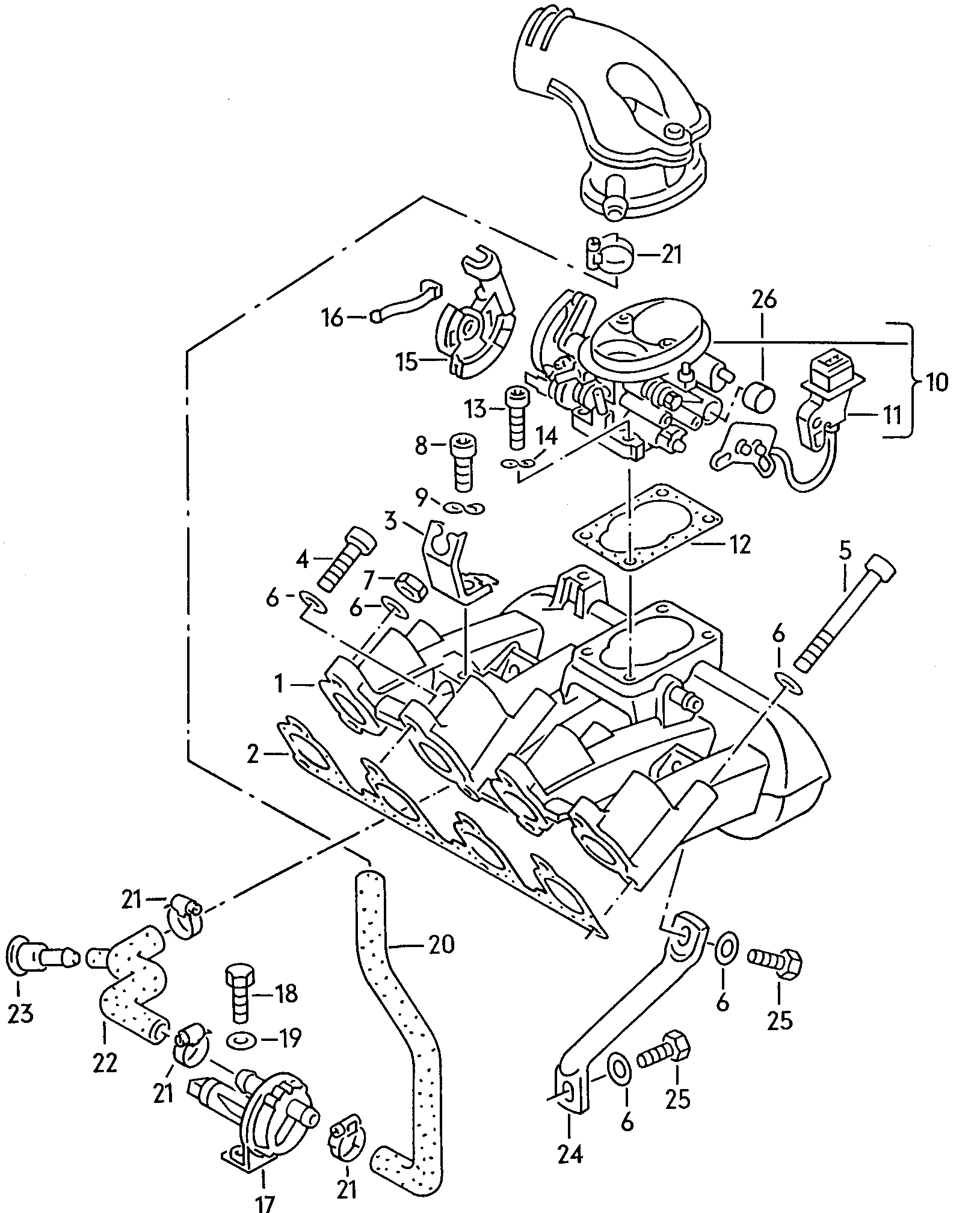 VAG 030 129 717D - Gasket, intake manifold onlydrive.pro