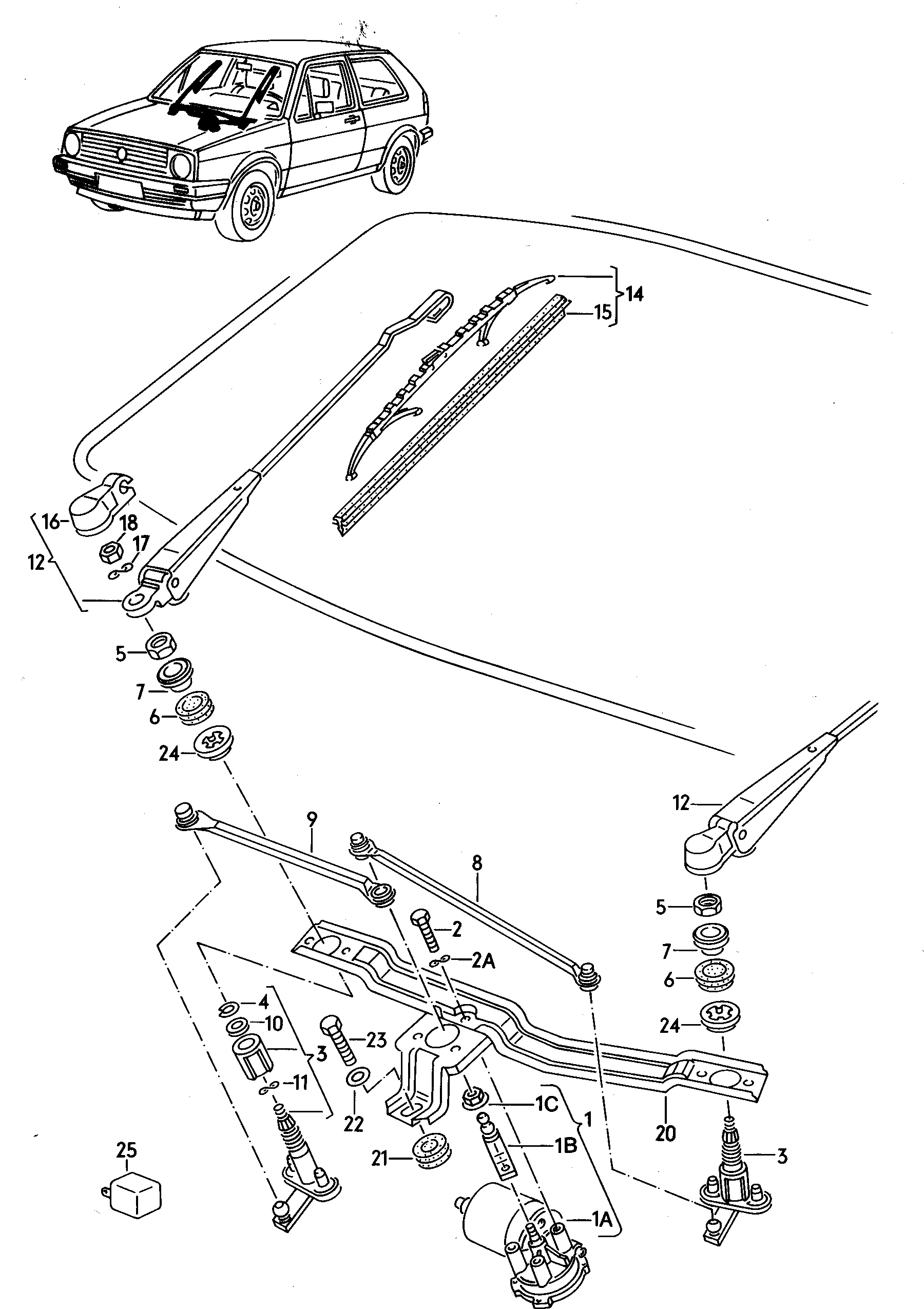 Seat 191 955 531 - Relay, wipe / wash interval onlydrive.pro