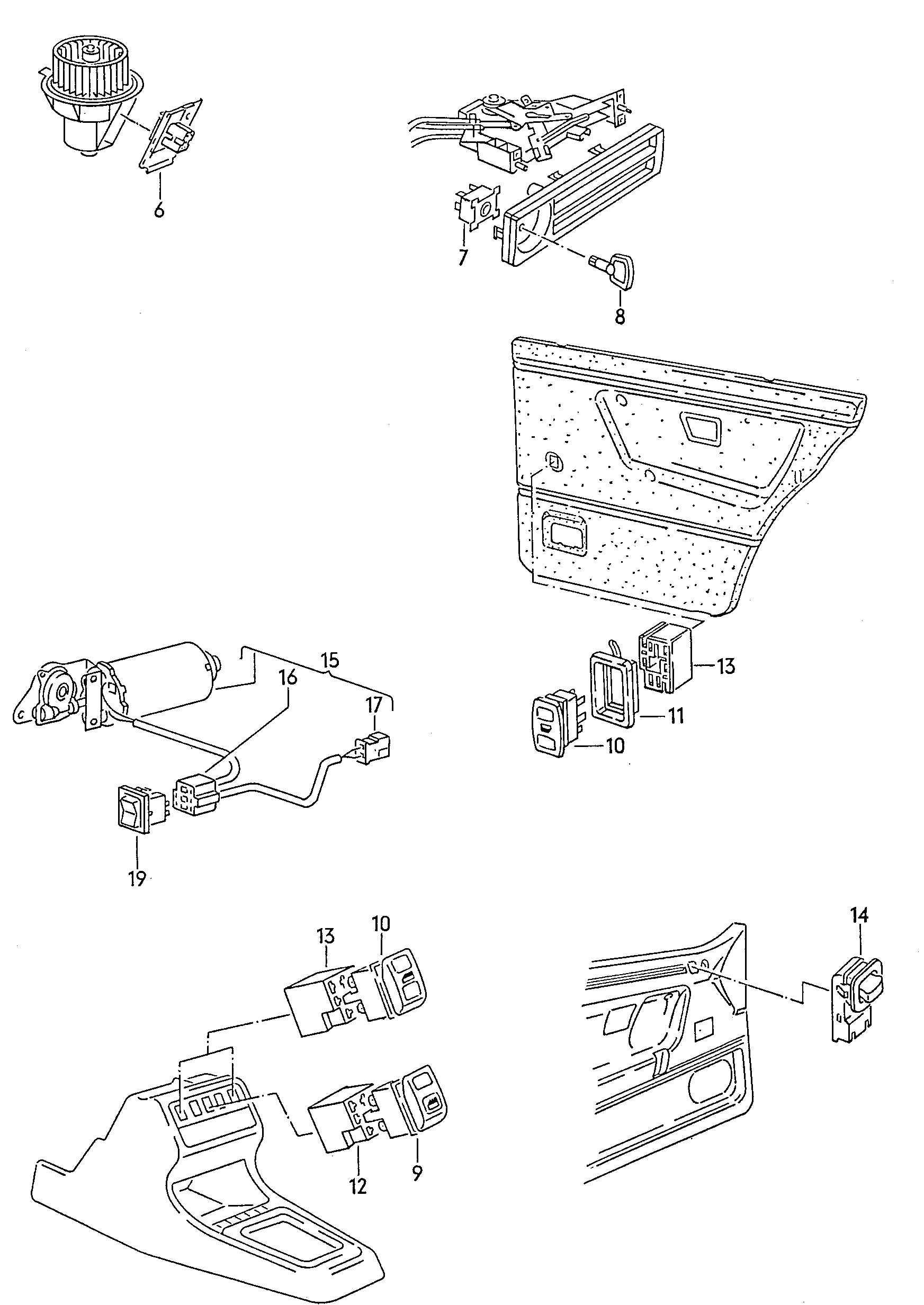 VAG 191 959 855 - Switch, window regulator onlydrive.pro