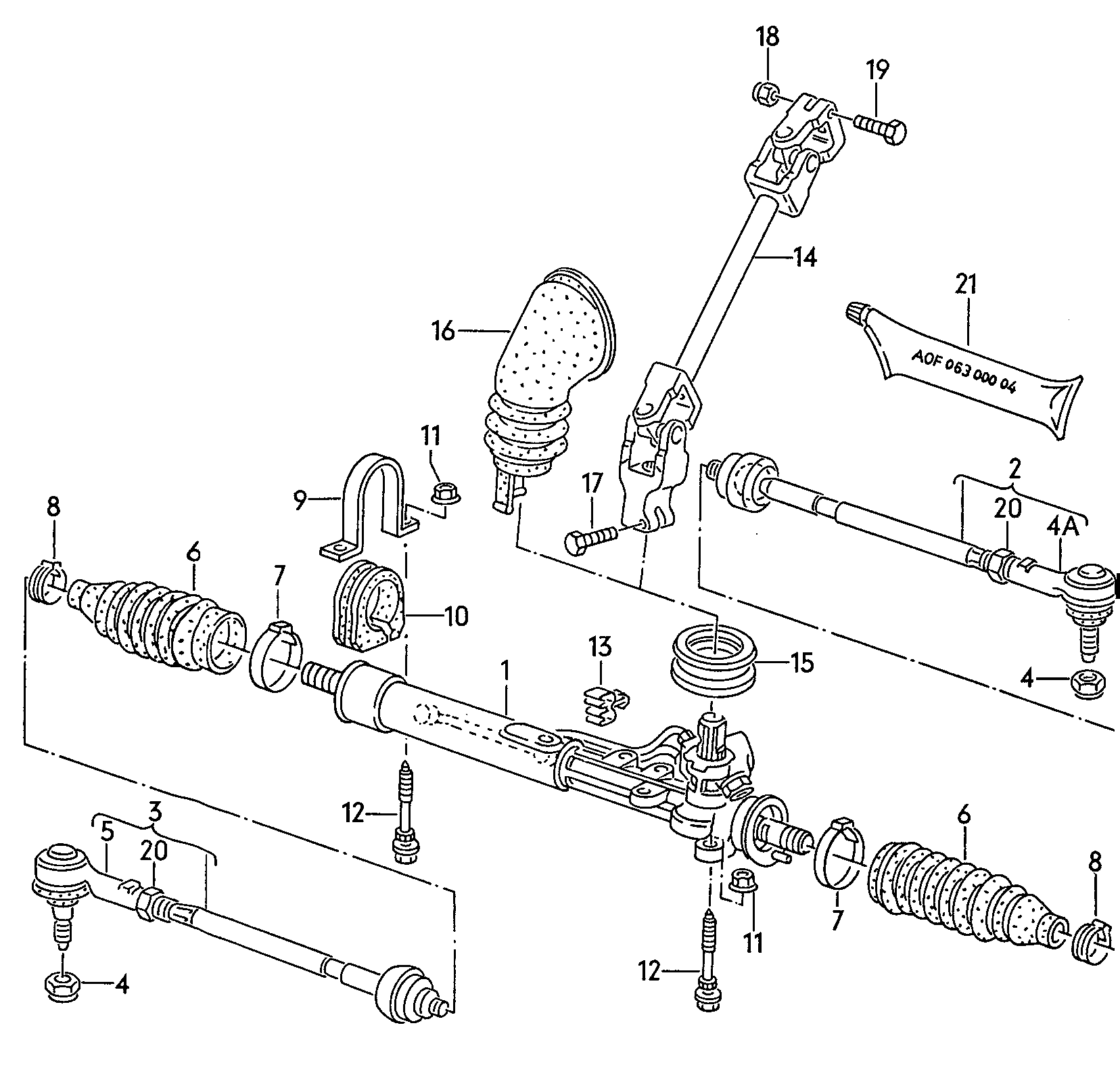 VAG 191422803A - Рулевая тяга onlydrive.pro