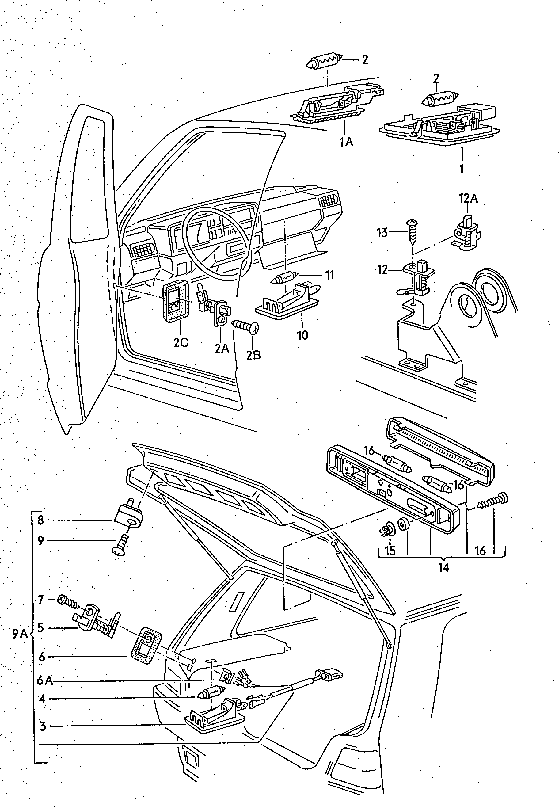 Seat 7D0 947 563 A - Switch, interior light onlydrive.pro