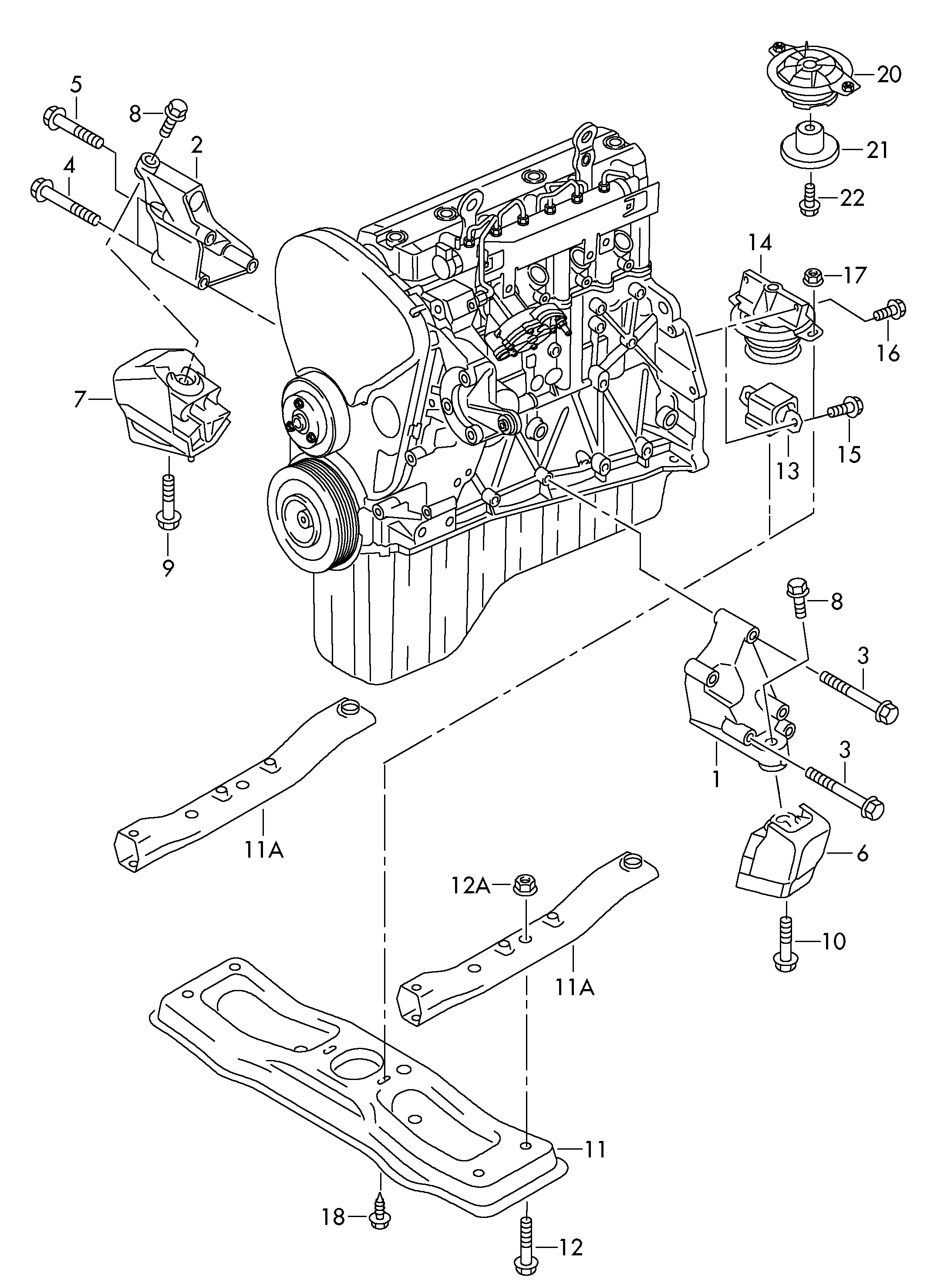 VAG 2E0 199 379 - Montavimas, neautomatinė transmisija onlydrive.pro