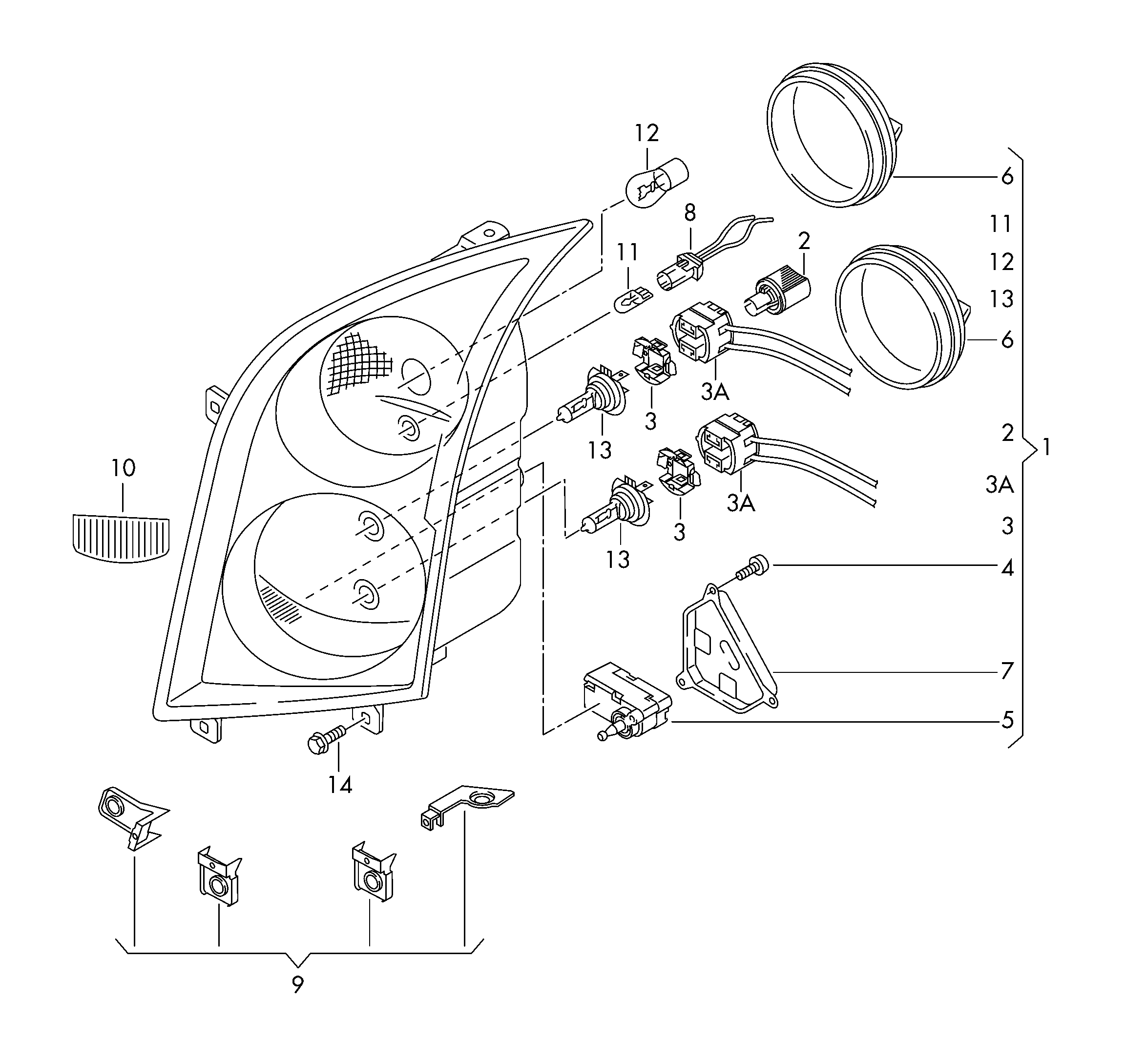 VAG 5K0941109C - Лампа накаливания, фара дневного освещения onlydrive.pro