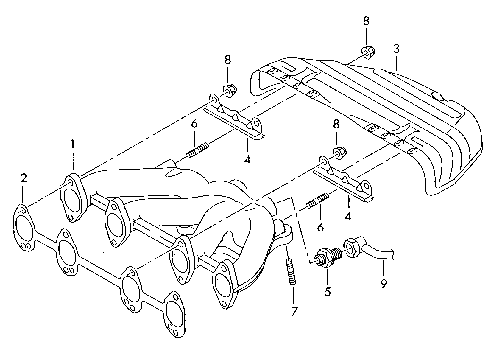 VW 06A 253 039 L - Gasket, exhaust manifold onlydrive.pro