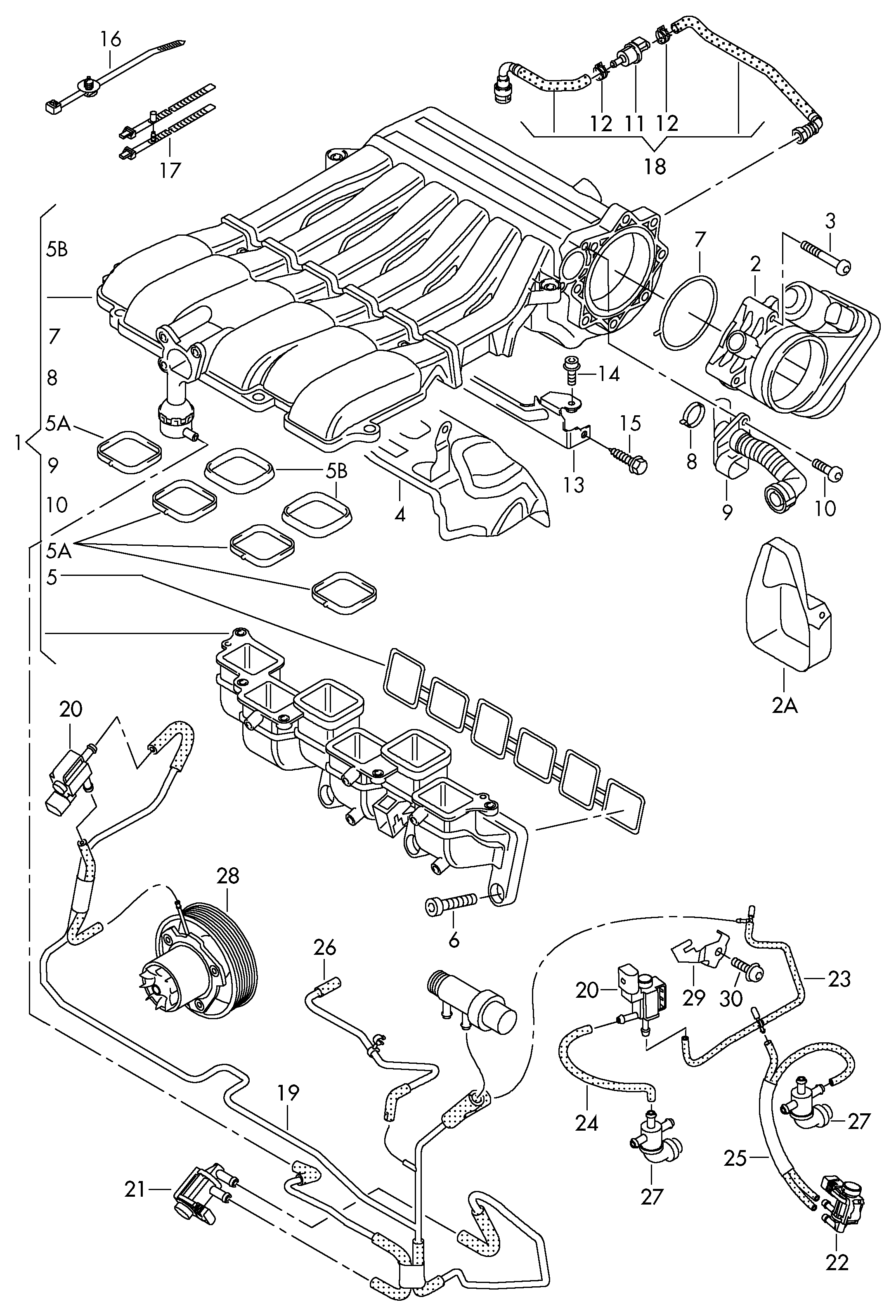 VW 037 906 283 C - Vadāms pretvārsts, Sajūga galvenais cilindrs onlydrive.pro