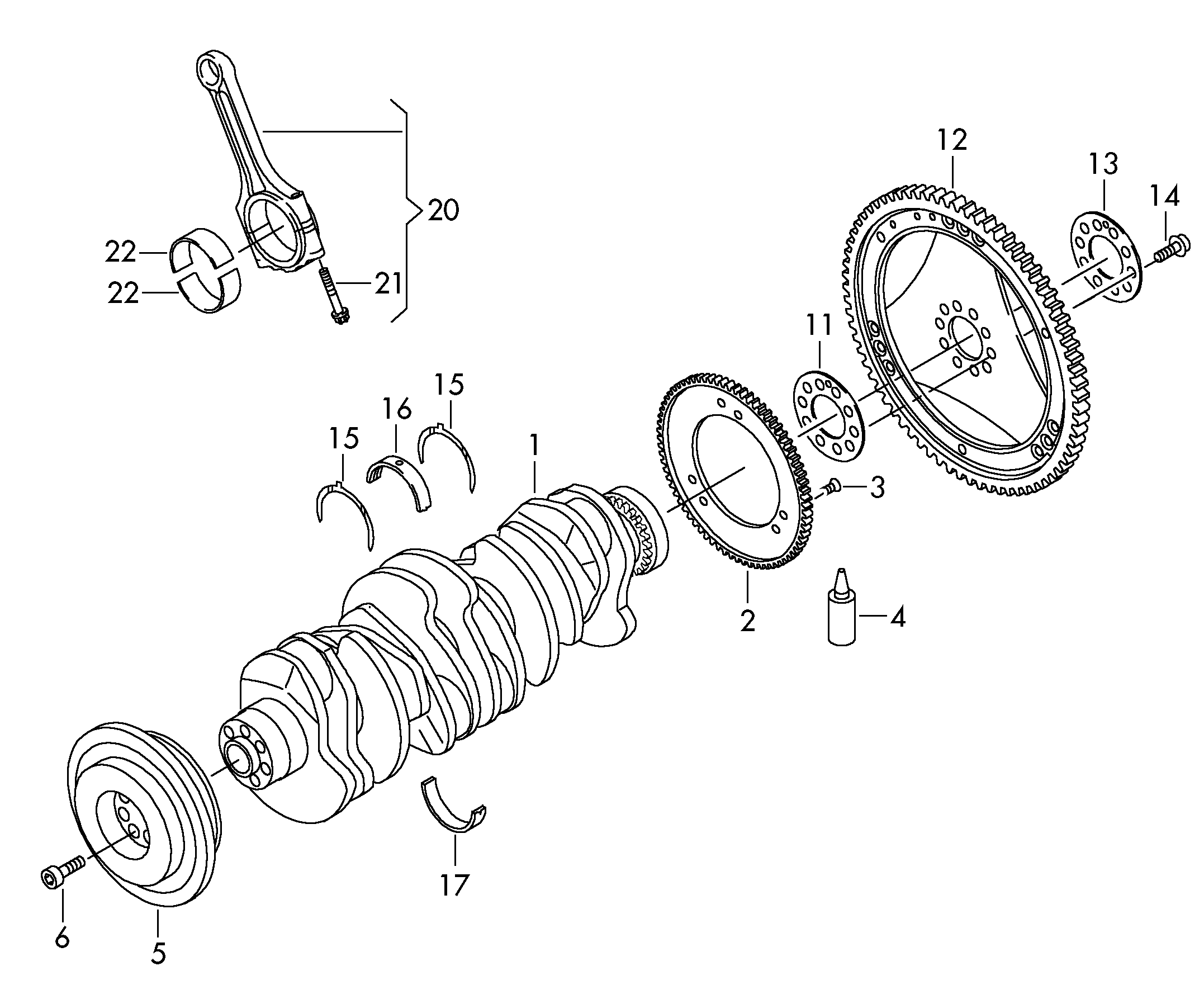 VAG 022 105 635 - Thrust Washer, crankshaft onlydrive.pro