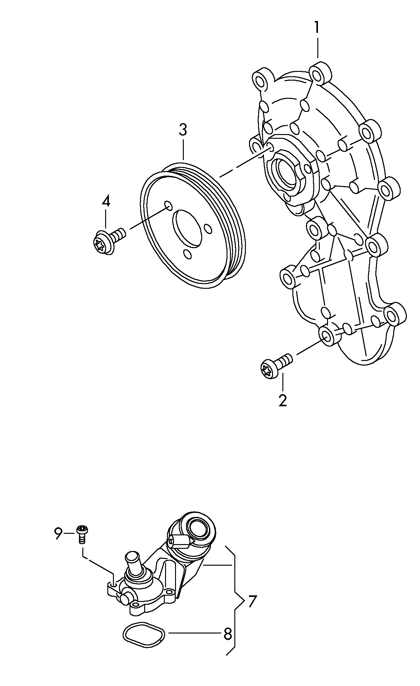 Seat 059 121 008 J - Vesipumppu onlydrive.pro