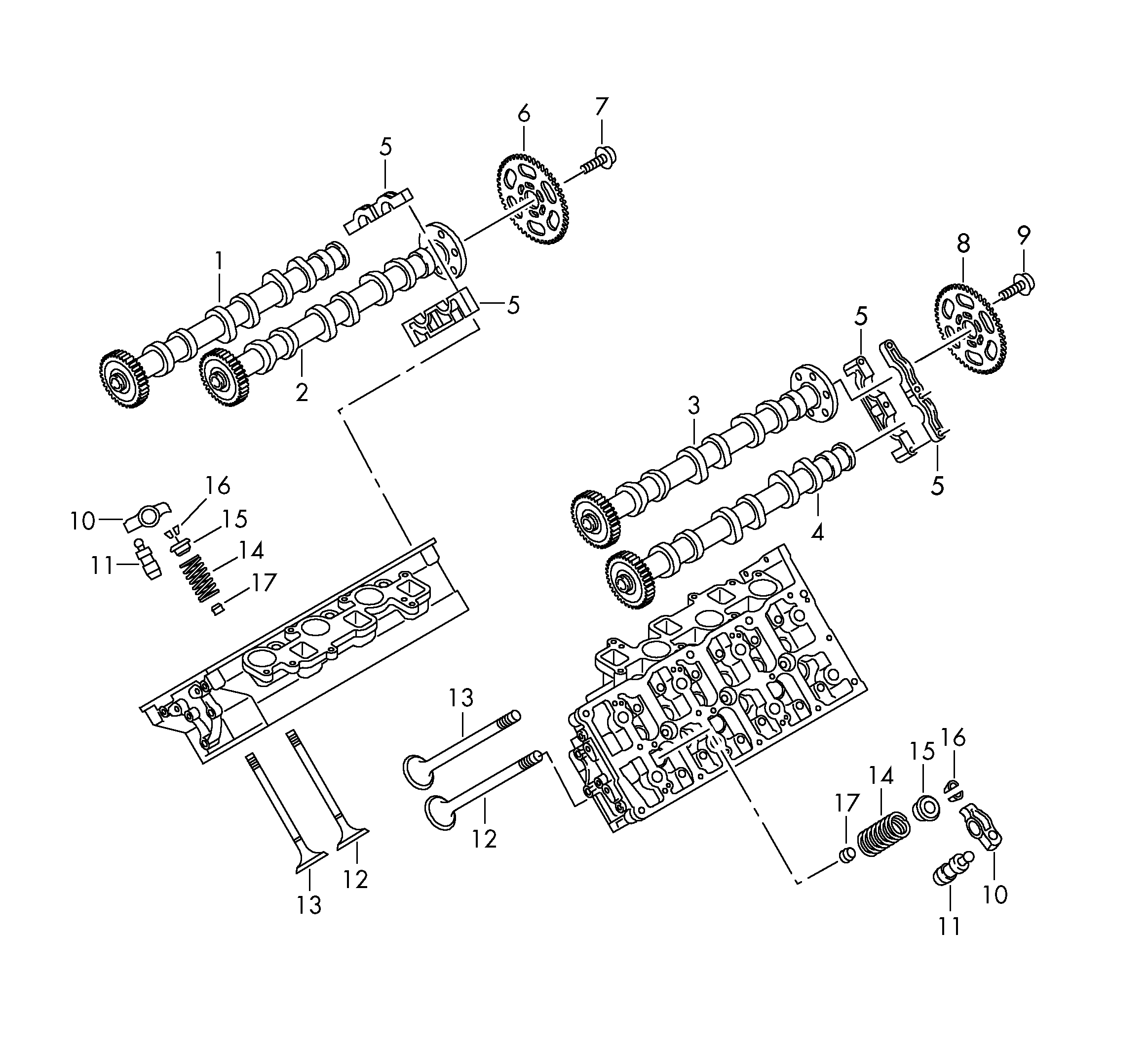 Seat 059 109 417 J - Finger Follower, engine timing onlydrive.pro