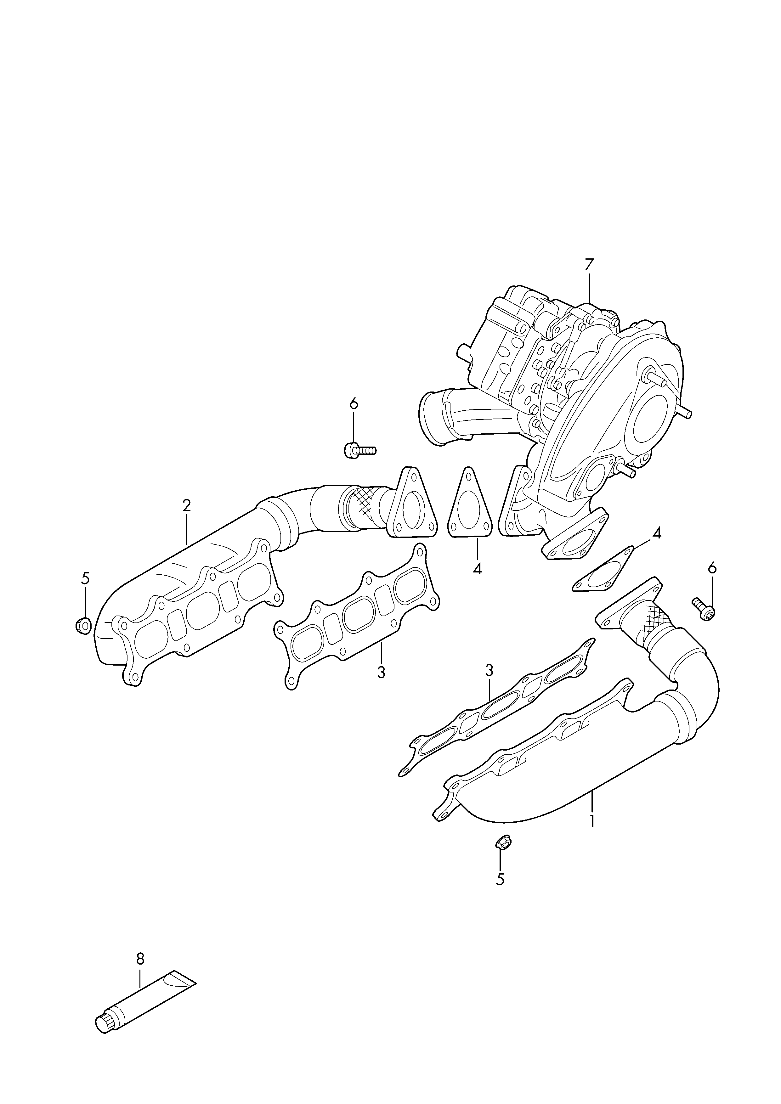 VAG 059253115B - Gasket, charger onlydrive.pro