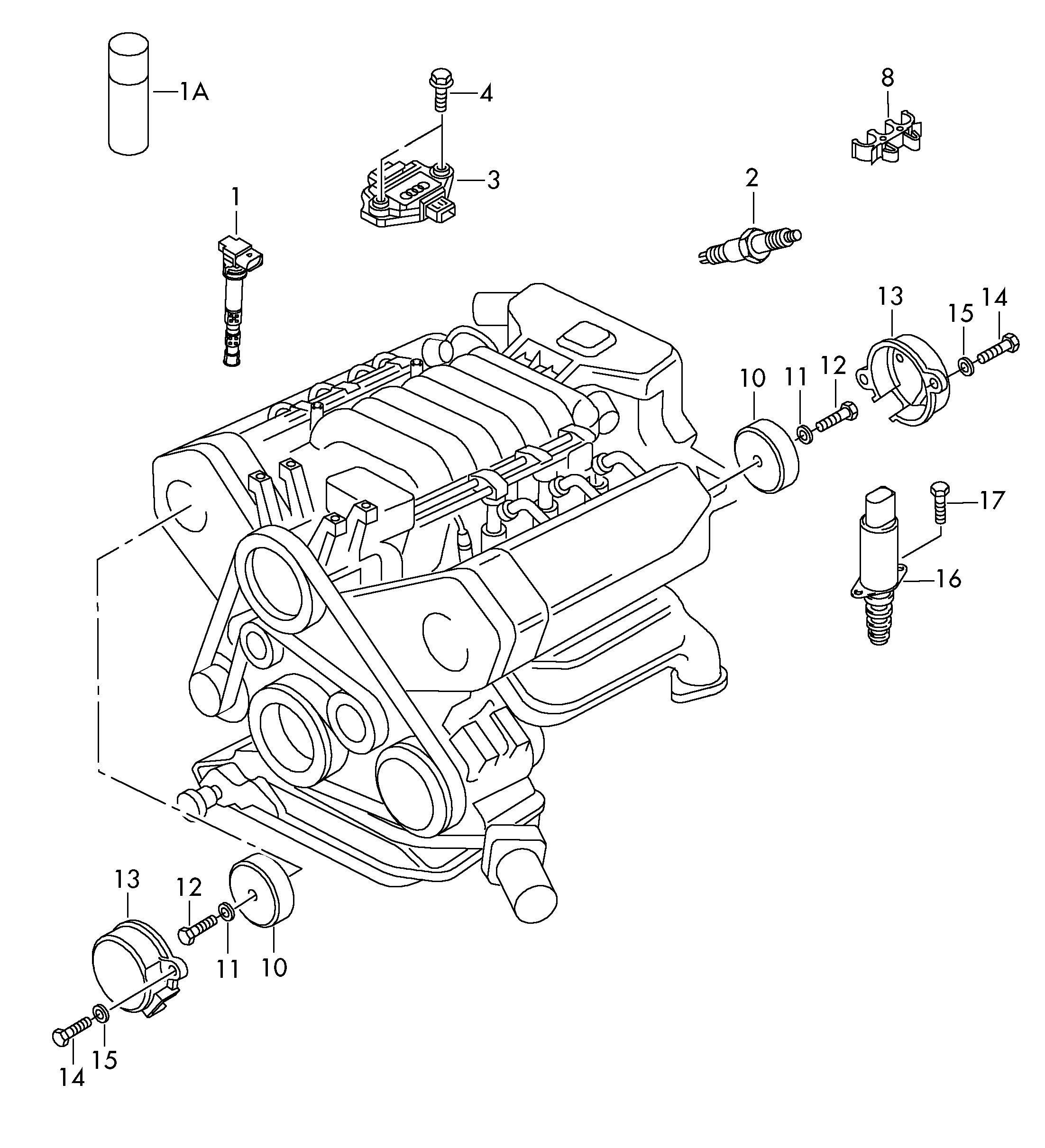 Seat 06A 905 161 A - Sensor, camshaft position onlydrive.pro