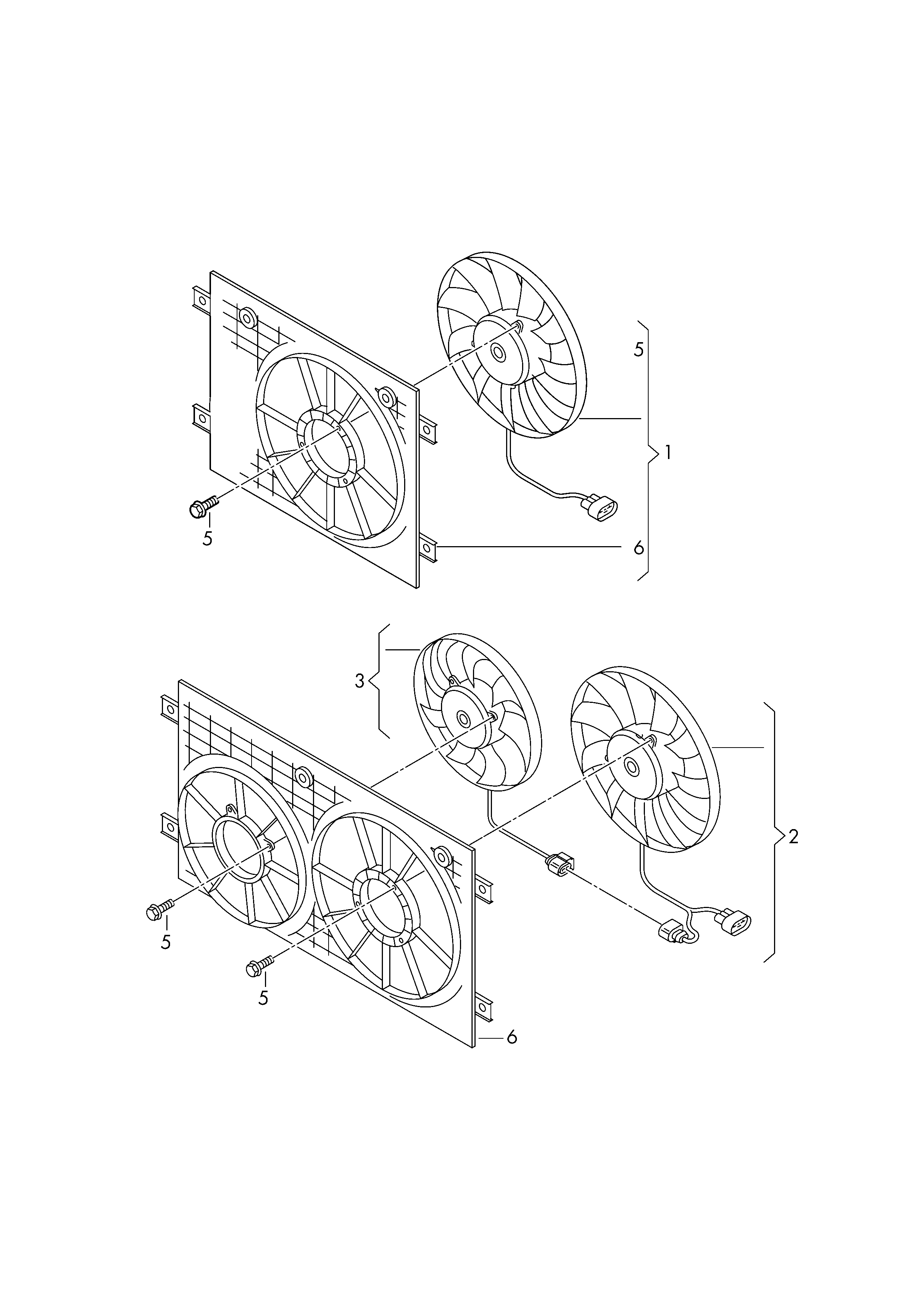 VW 5Q0121203DA - Fan, radiator onlydrive.pro