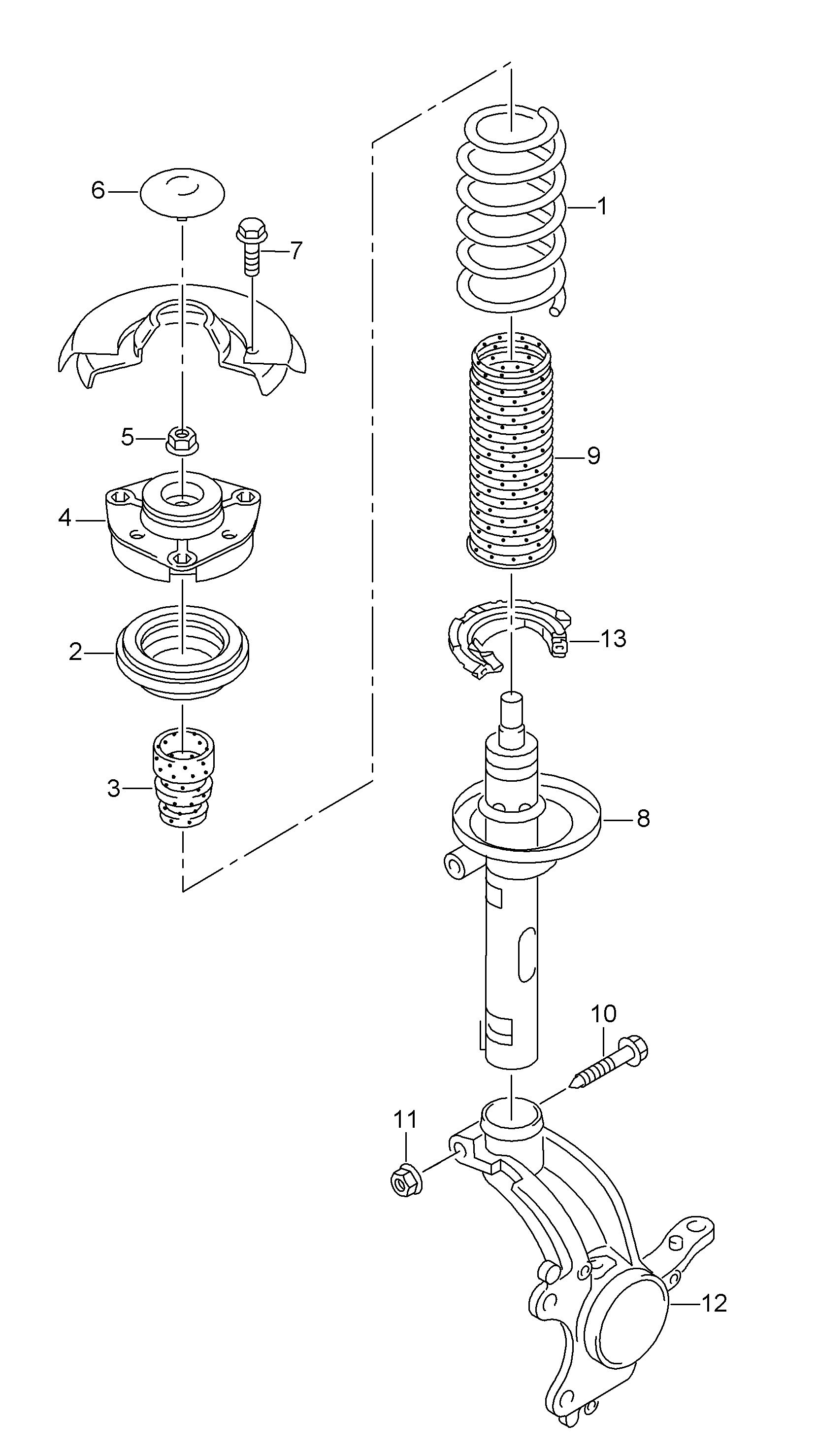 Skoda 5Q0 412 303 - Gājiena ierobežotājs, Atsperojums onlydrive.pro