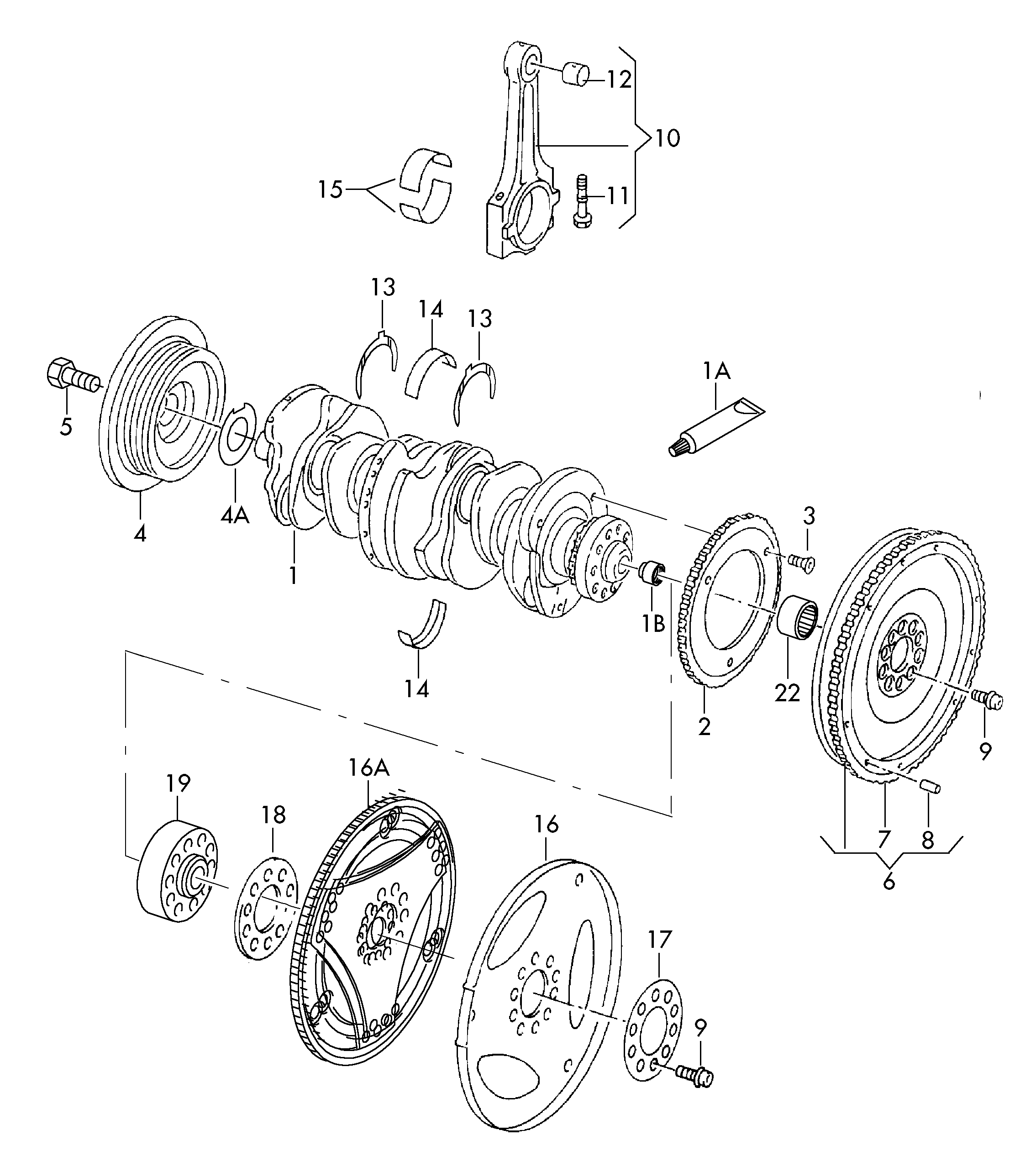 Porsche 034 105 313 A - Ohjainlaakeri, kytkin onlydrive.pro