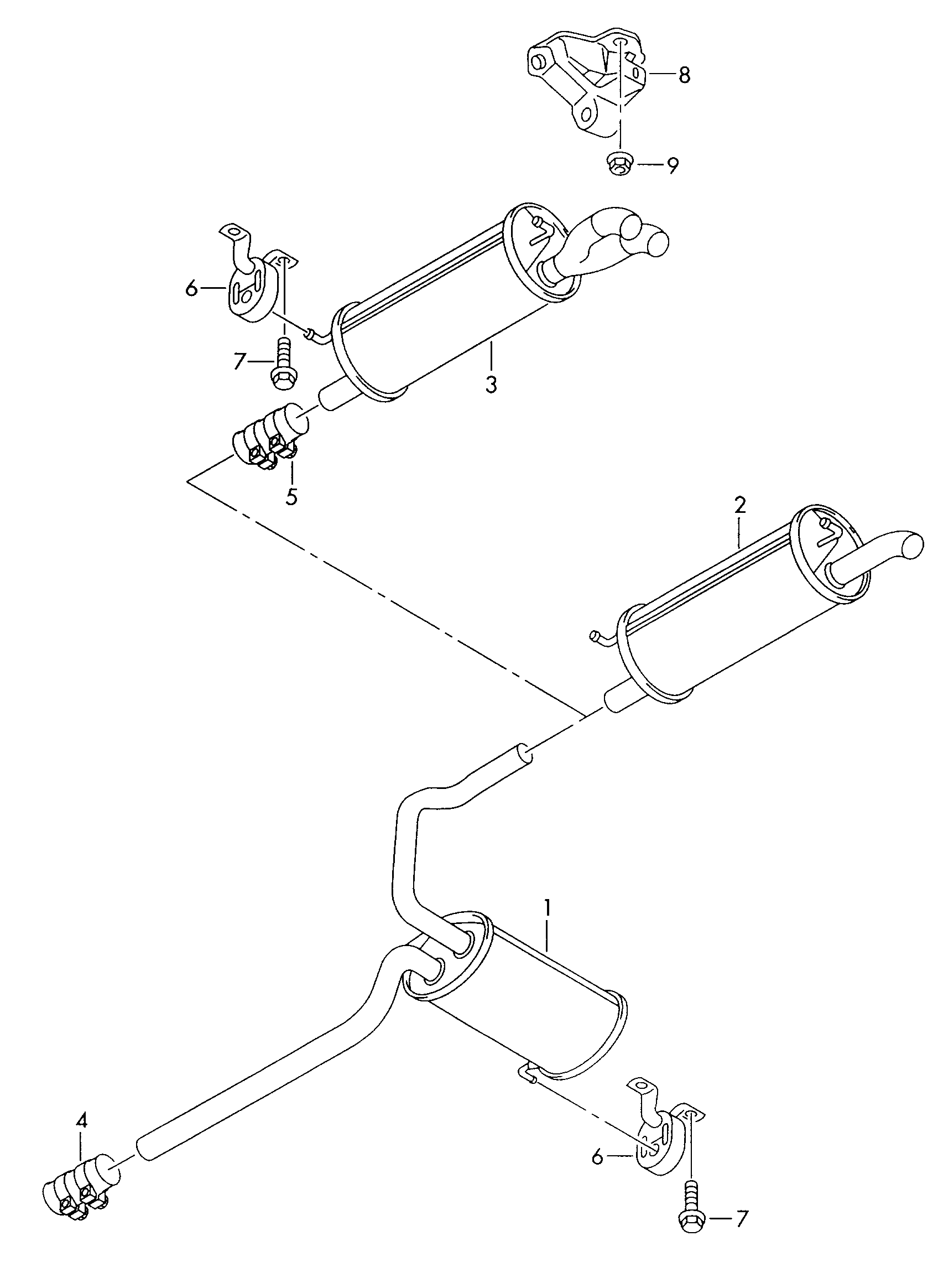 Seat 4B0253144H - Holding Bracket, silencer onlydrive.pro