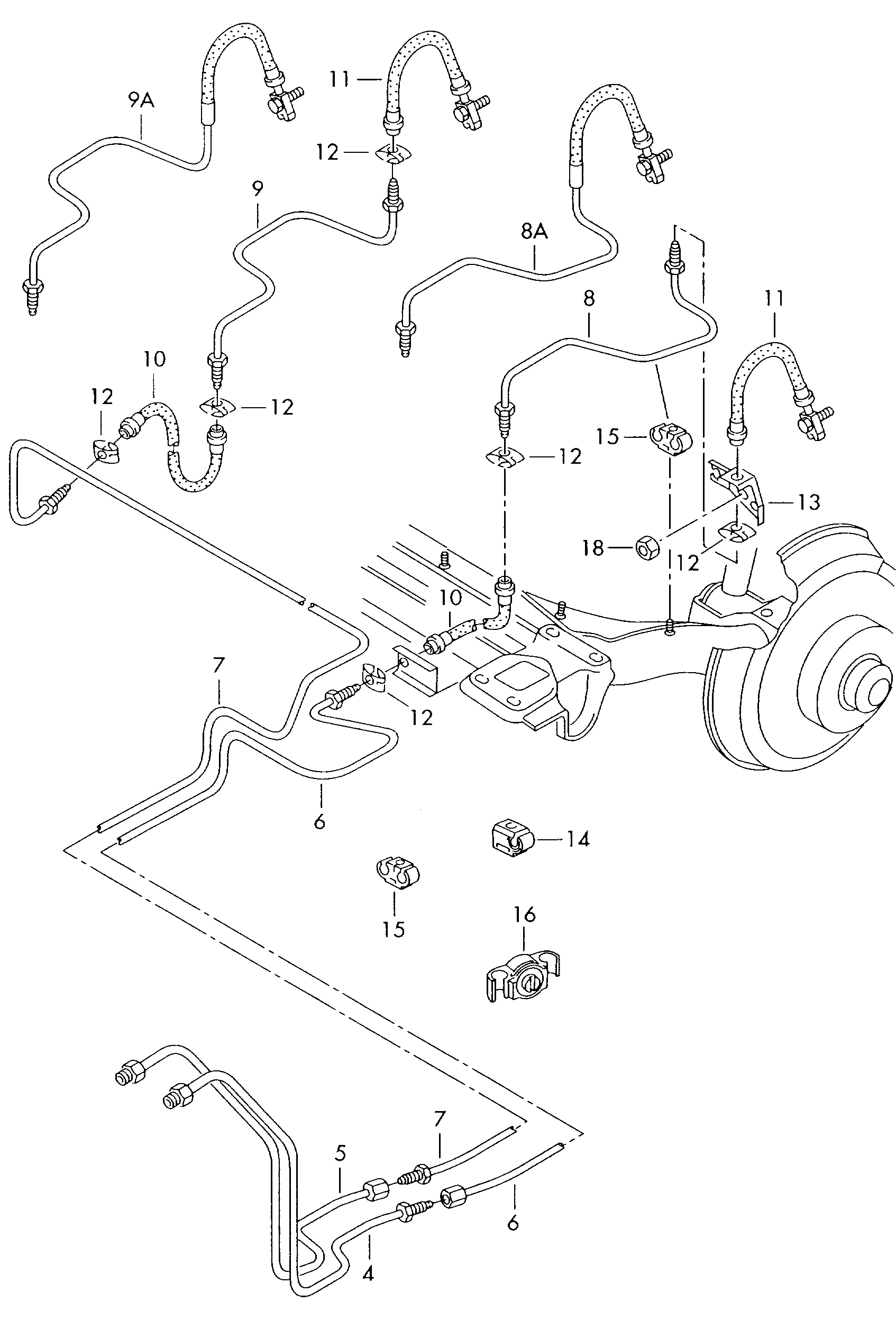 Skoda 4E0611775L - Stabdžių žarnelė onlydrive.pro