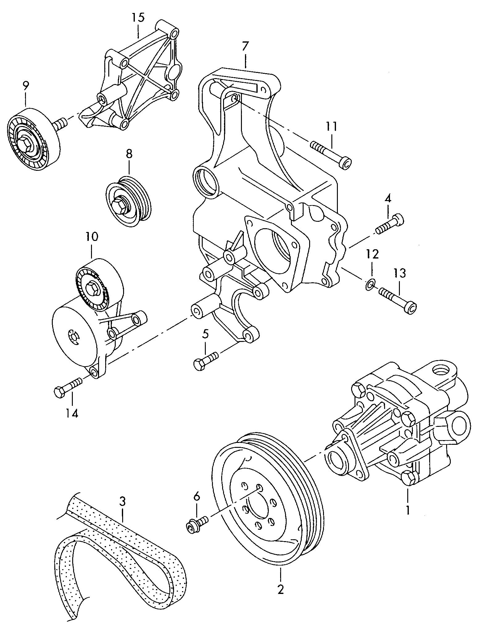 VAG 071145276A - Pulley, v-ribbed belt onlydrive.pro