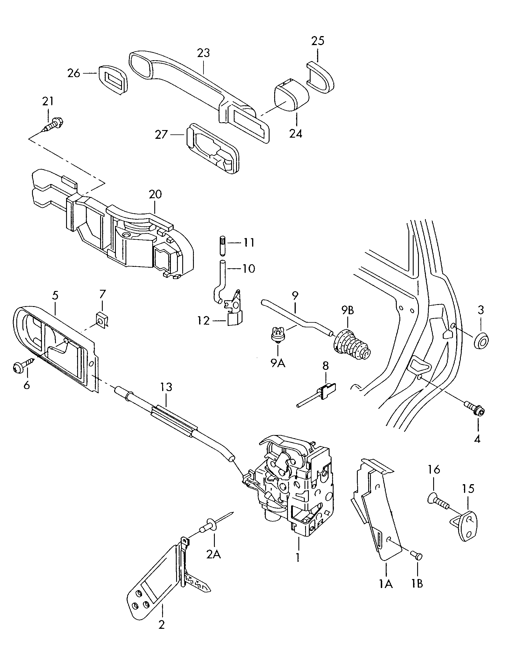 VAG 3B4 839 015A - Ovilukko onlydrive.pro