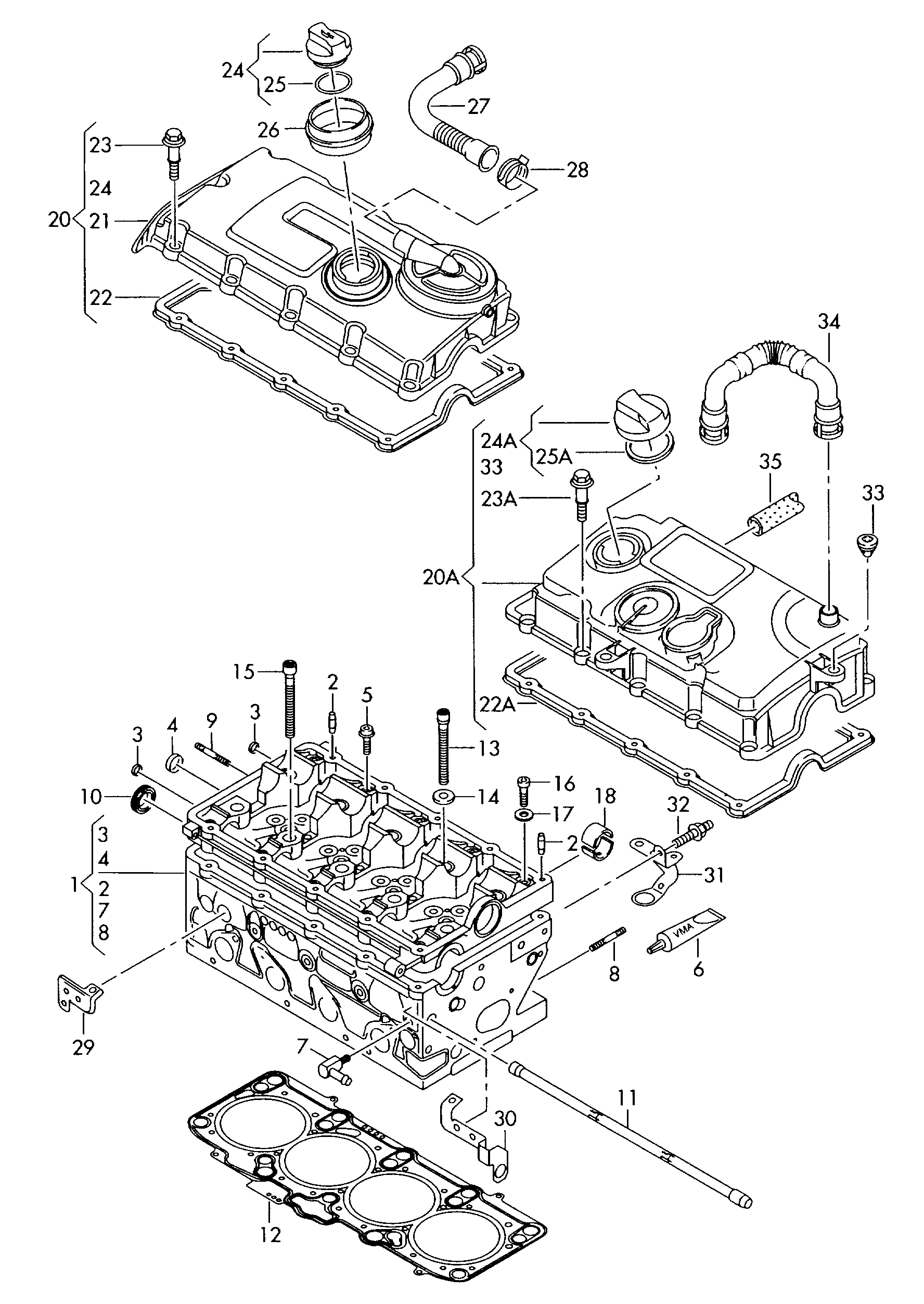 Seat 03G 103 483 - Blīve, Motora bloka galvas vāks onlydrive.pro