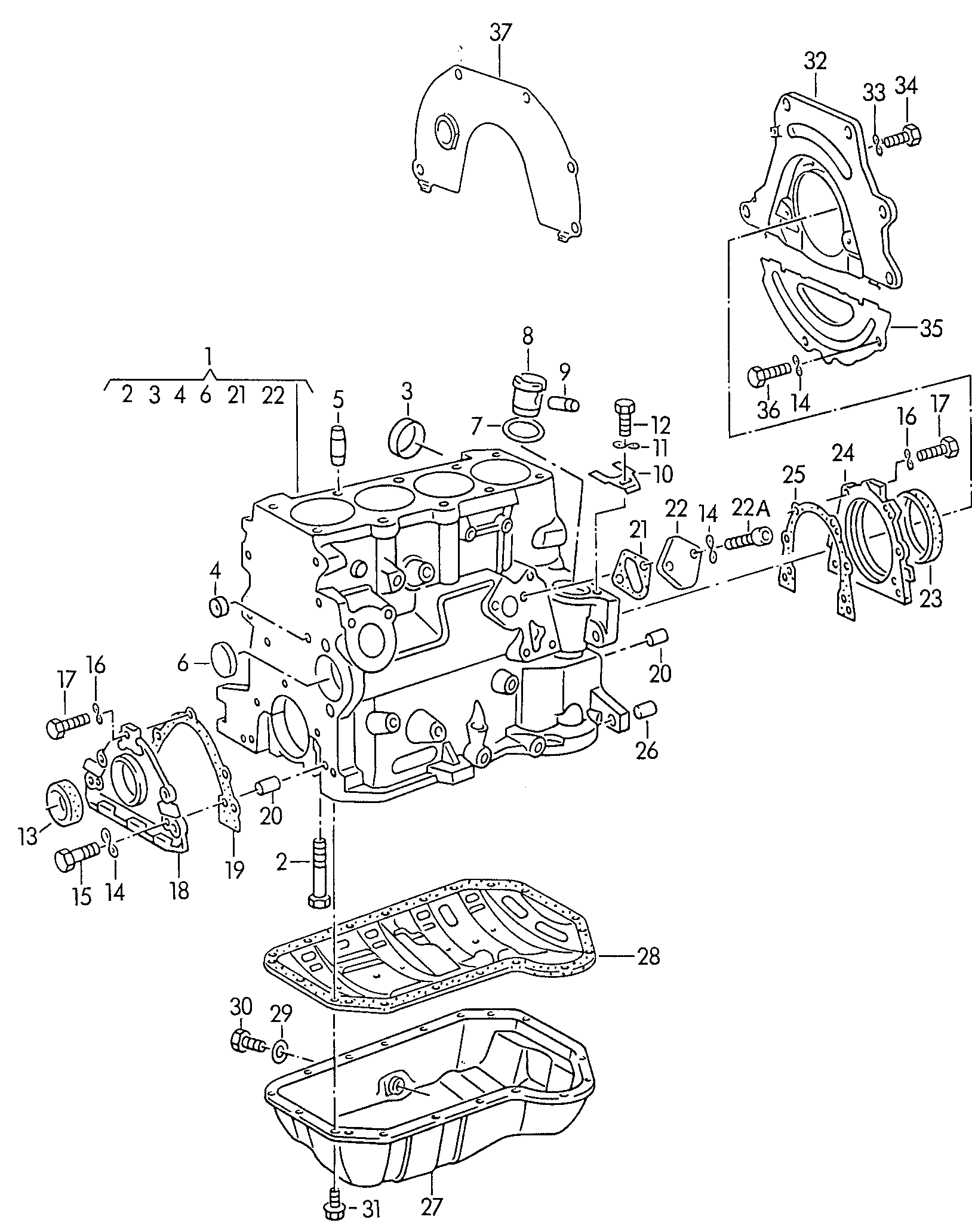 Skoda 044 103 609 D - Gasket, oil sump onlydrive.pro