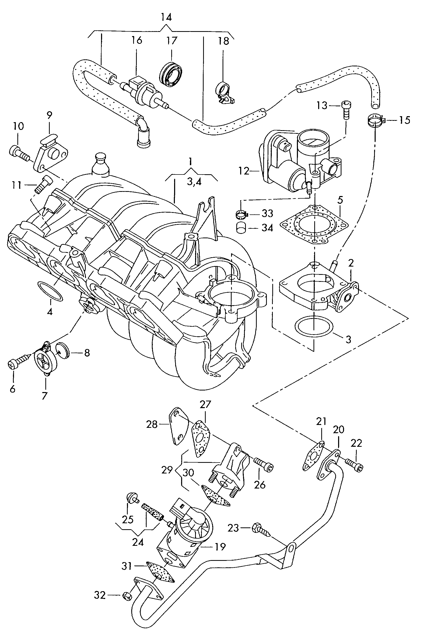 Seat 036 906 051 - Devējs, Spiediens ieplūdes traktā onlydrive.pro