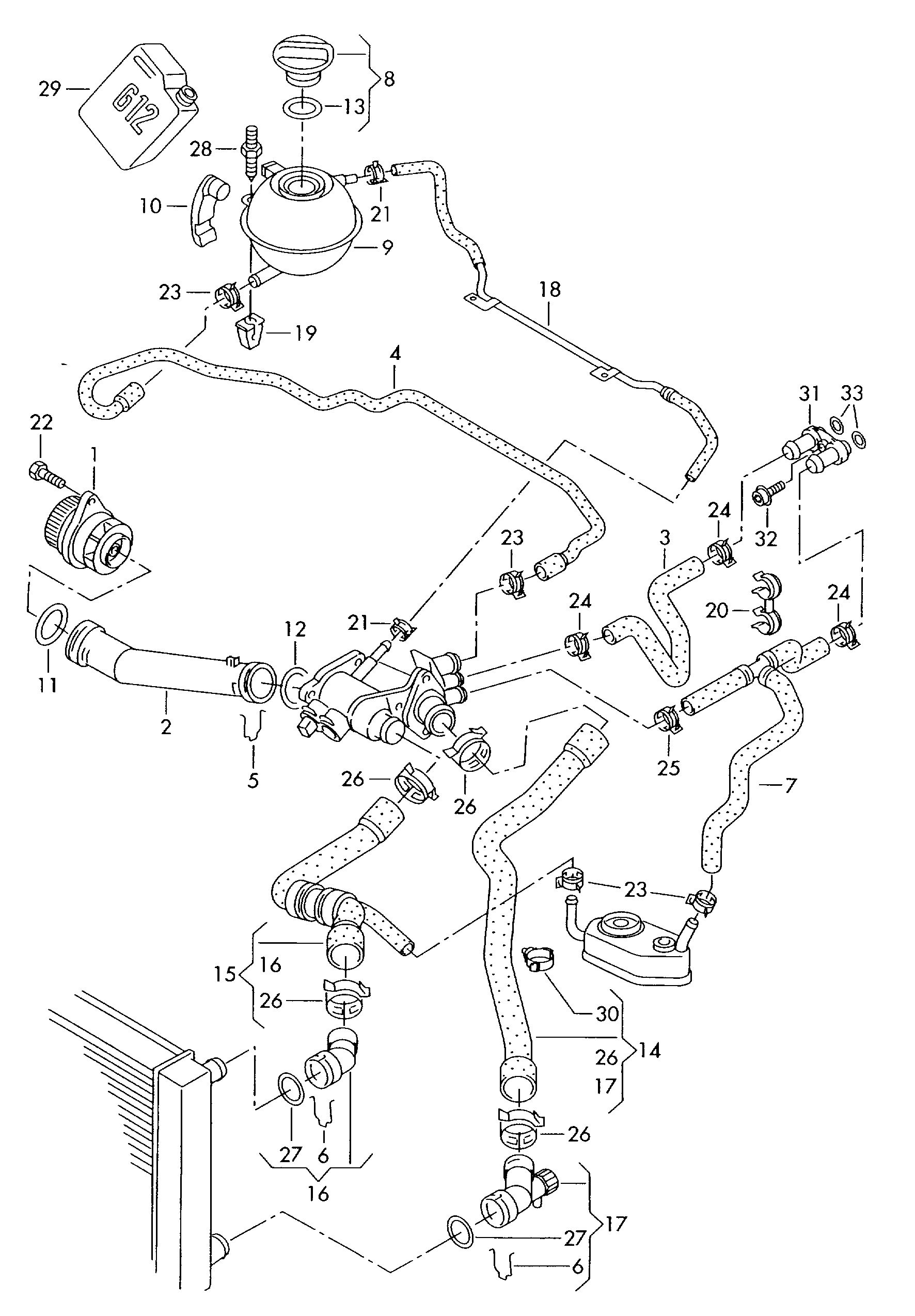 Skoda 036 121 008 L - Water Pump onlydrive.pro