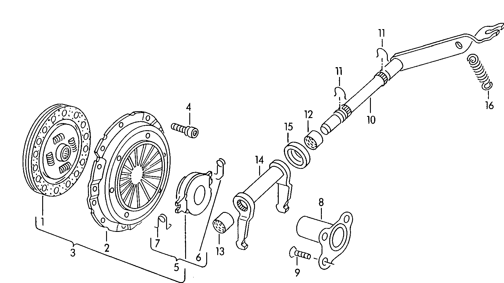 VAG 052141025PX - Clutch Pressure Plate onlydrive.pro