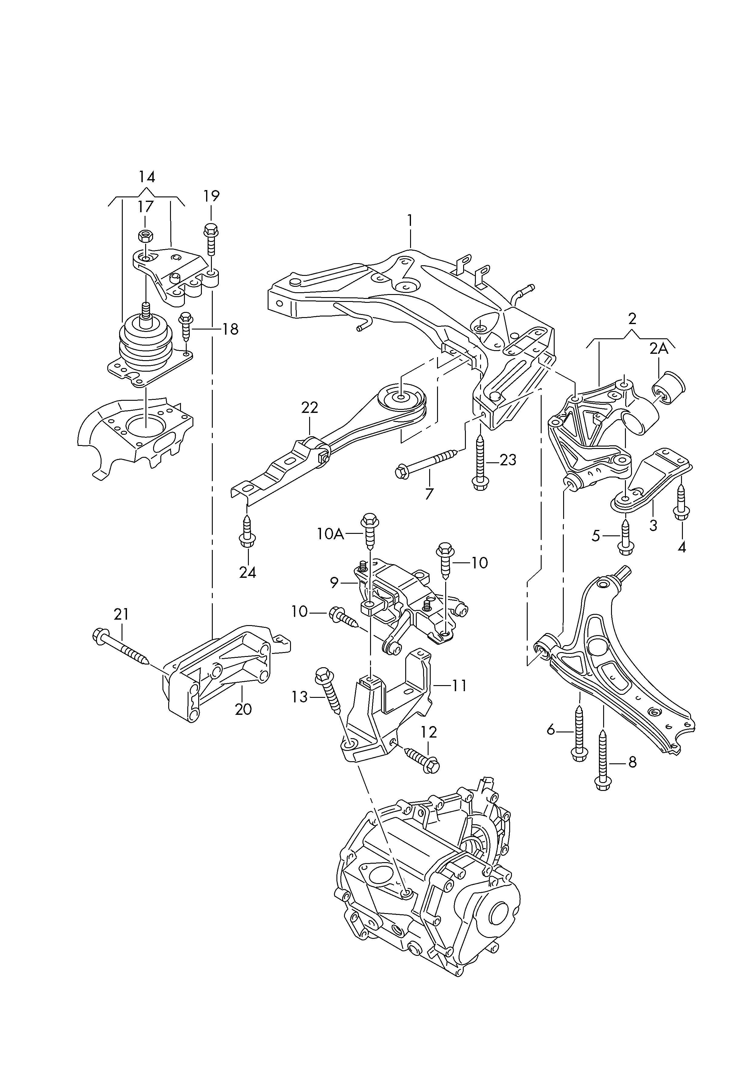 Skoda 1K0 407 183 E - Bush of Control / Trailing Arm onlydrive.pro