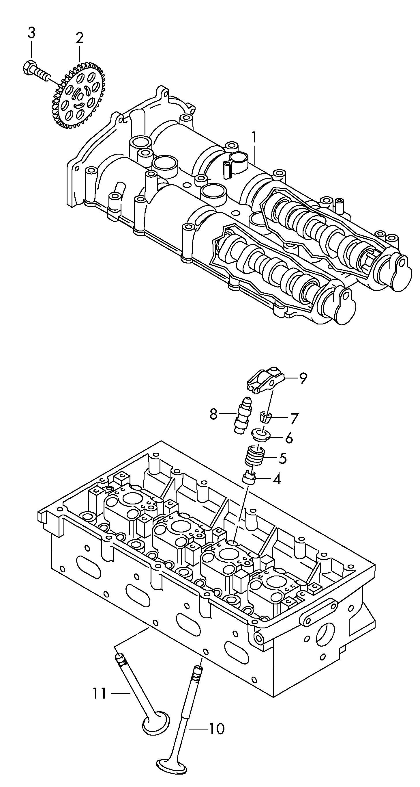 VW 03C109571F - Gear, camshaft onlydrive.pro