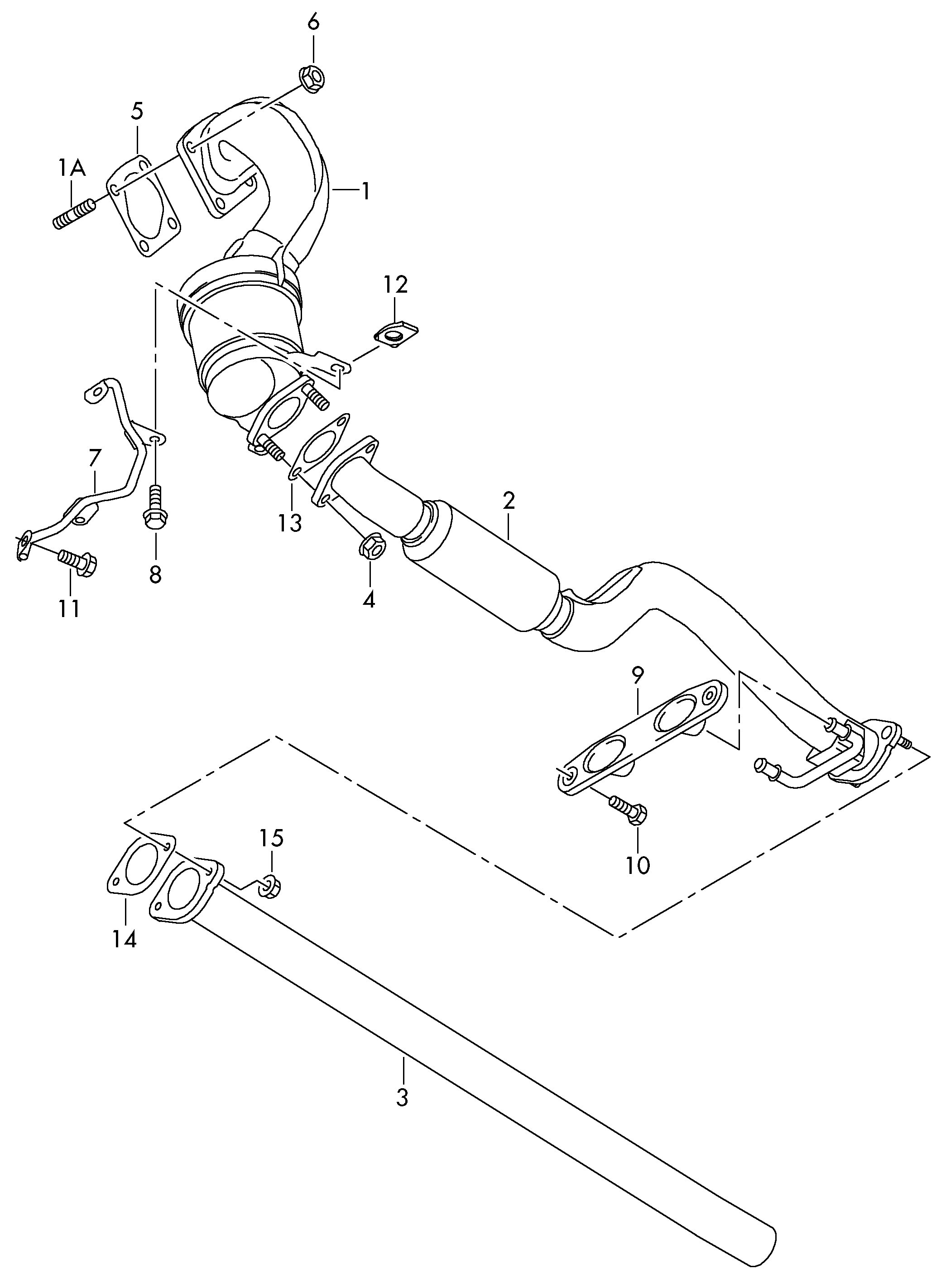 VAG 1K0253115L - Gasket, exhaust pipe onlydrive.pro