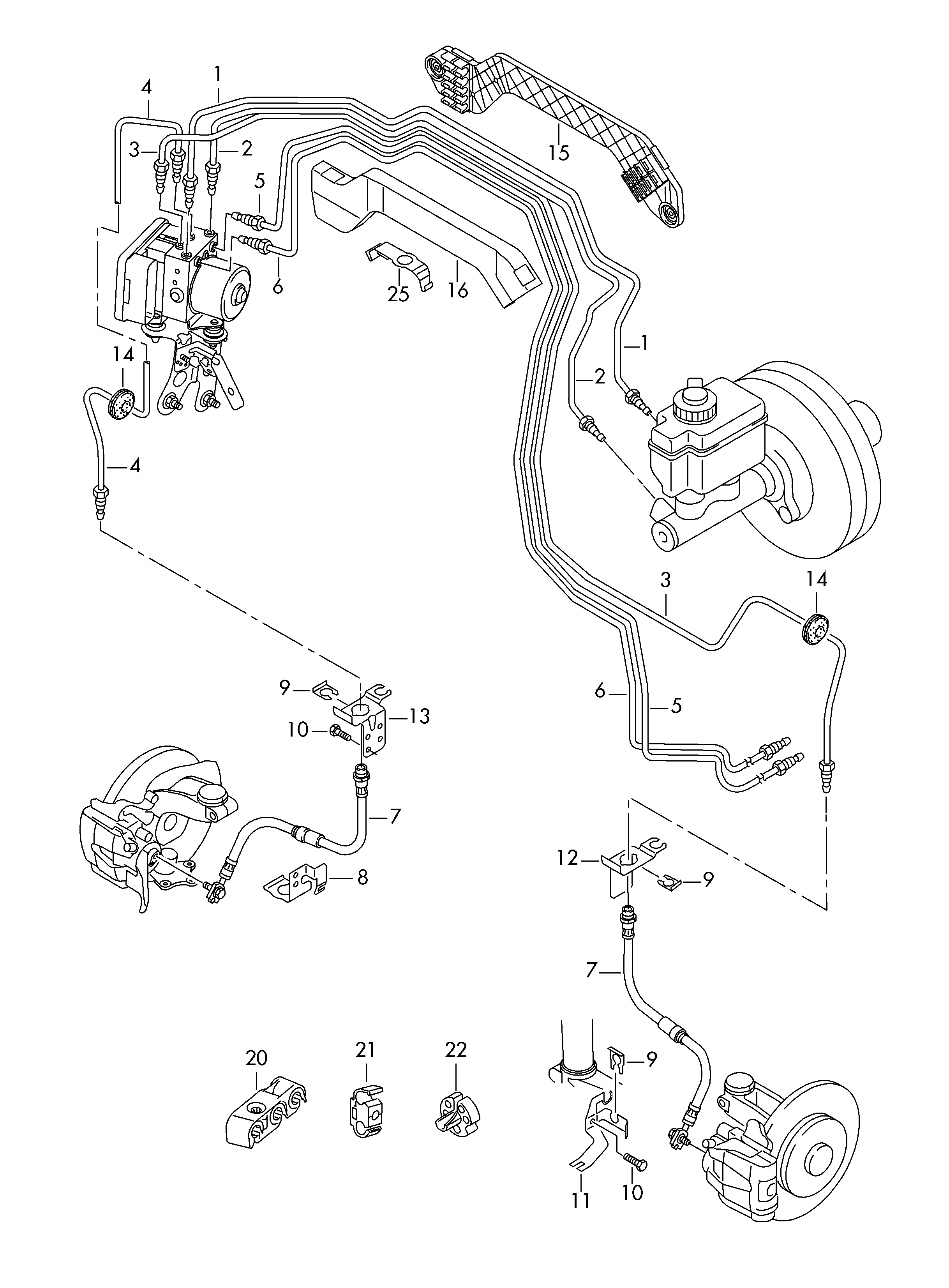 Seat 3AA 611 701 A - Bremžu šļūtene onlydrive.pro