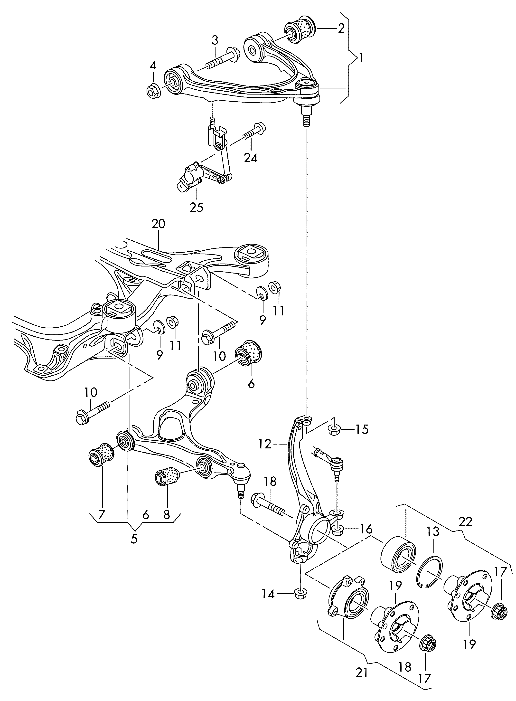 VAG 7L0 407 182 G - Bush of Control / Trailing Arm onlydrive.pro