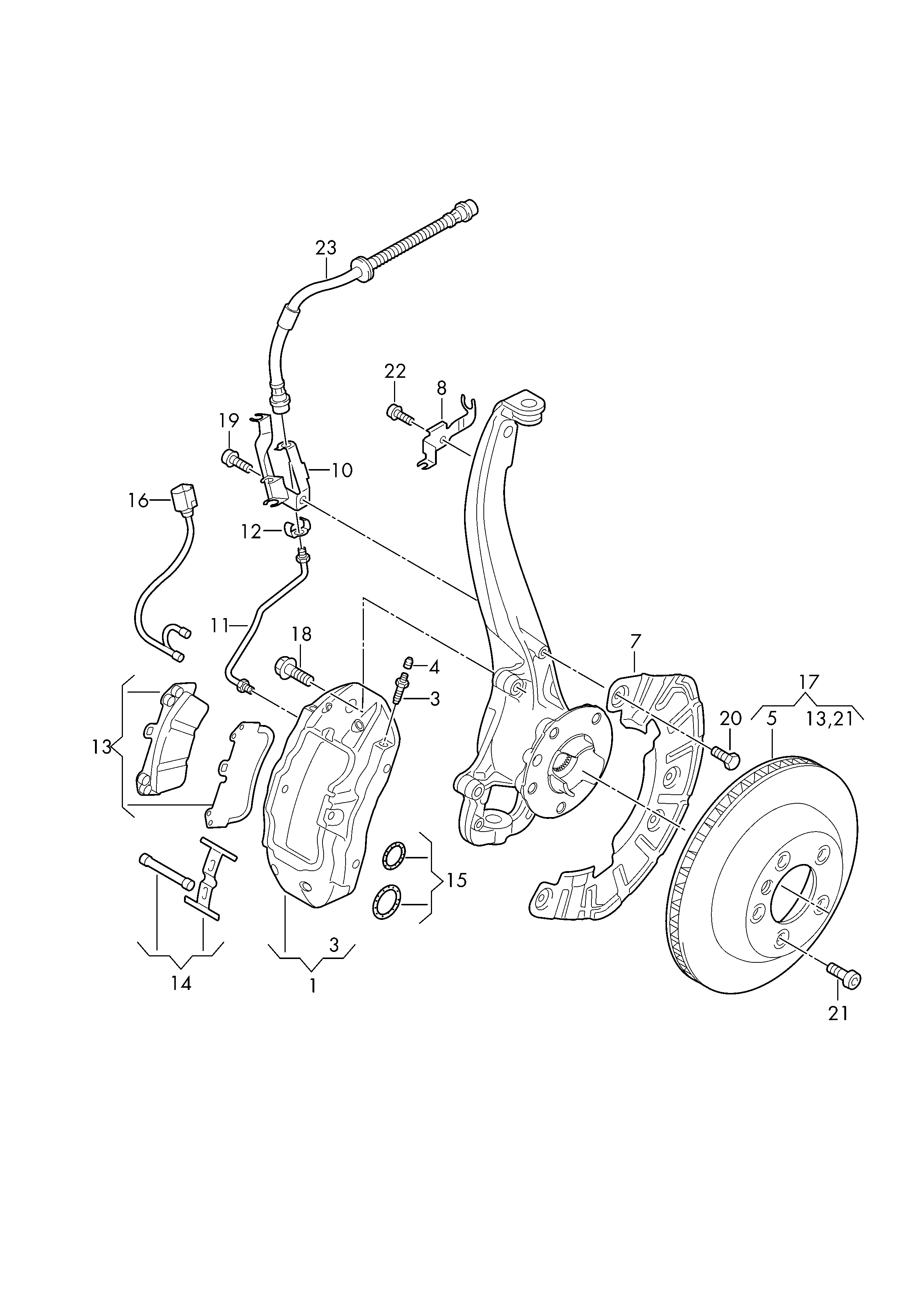 VAG 7L6 615 149A - Brake Caliper onlydrive.pro