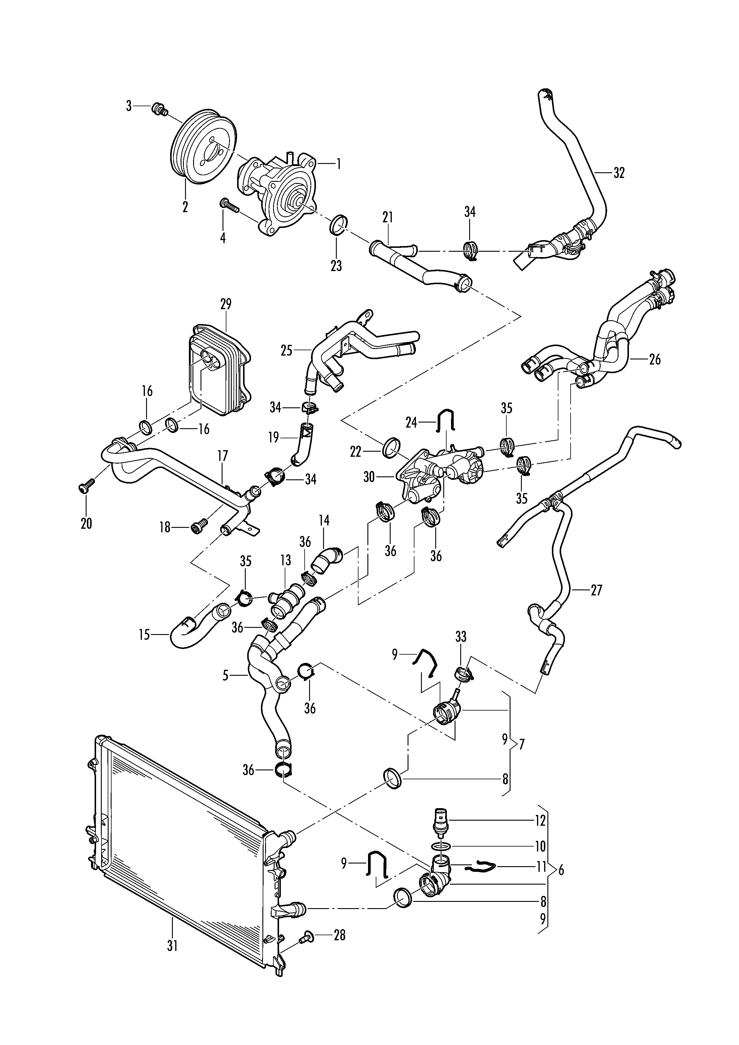 Seat 03C 121 008 H - Water Pump onlydrive.pro