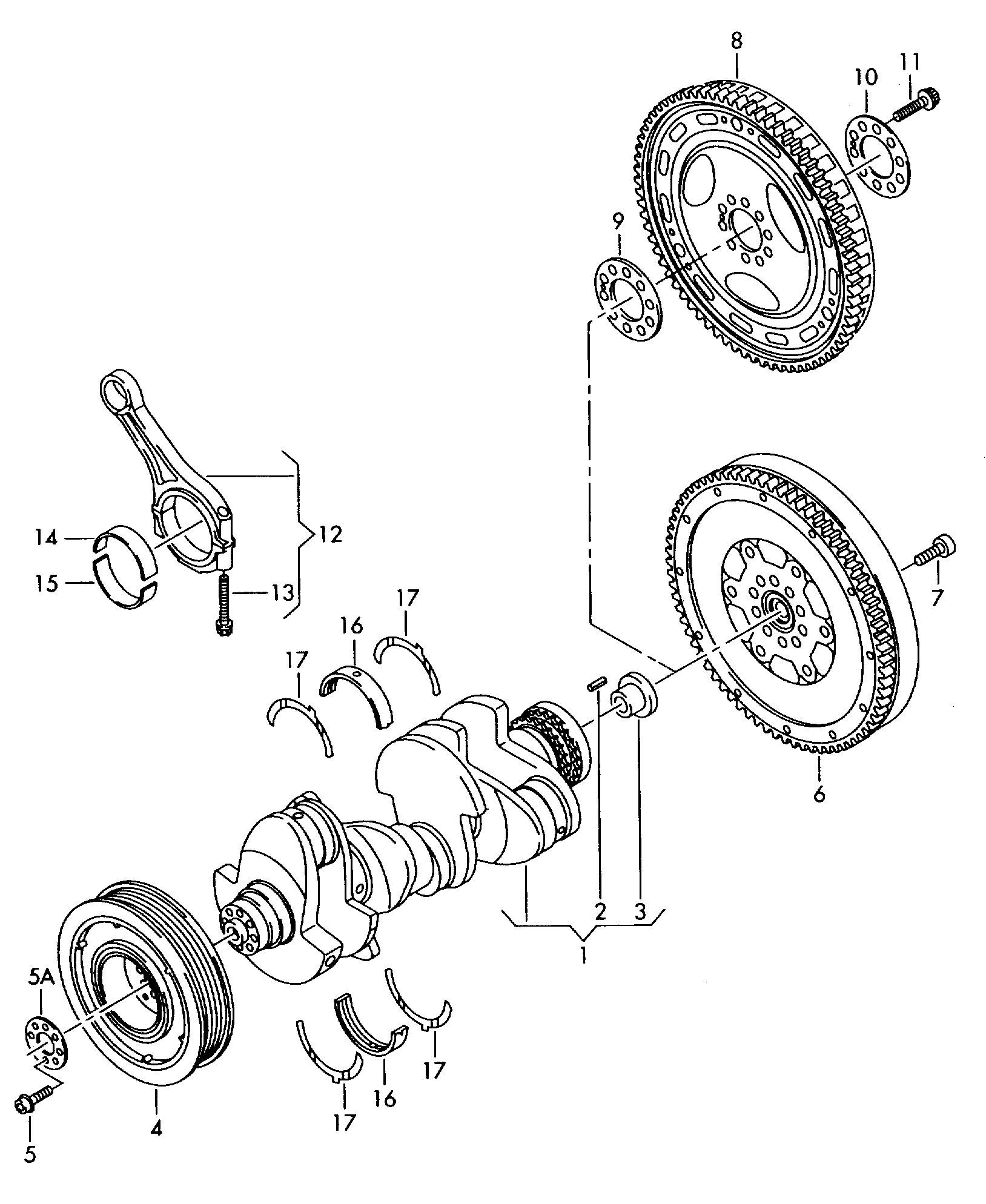 VAG 059105251AD - Шкив коленчатого вала onlydrive.pro