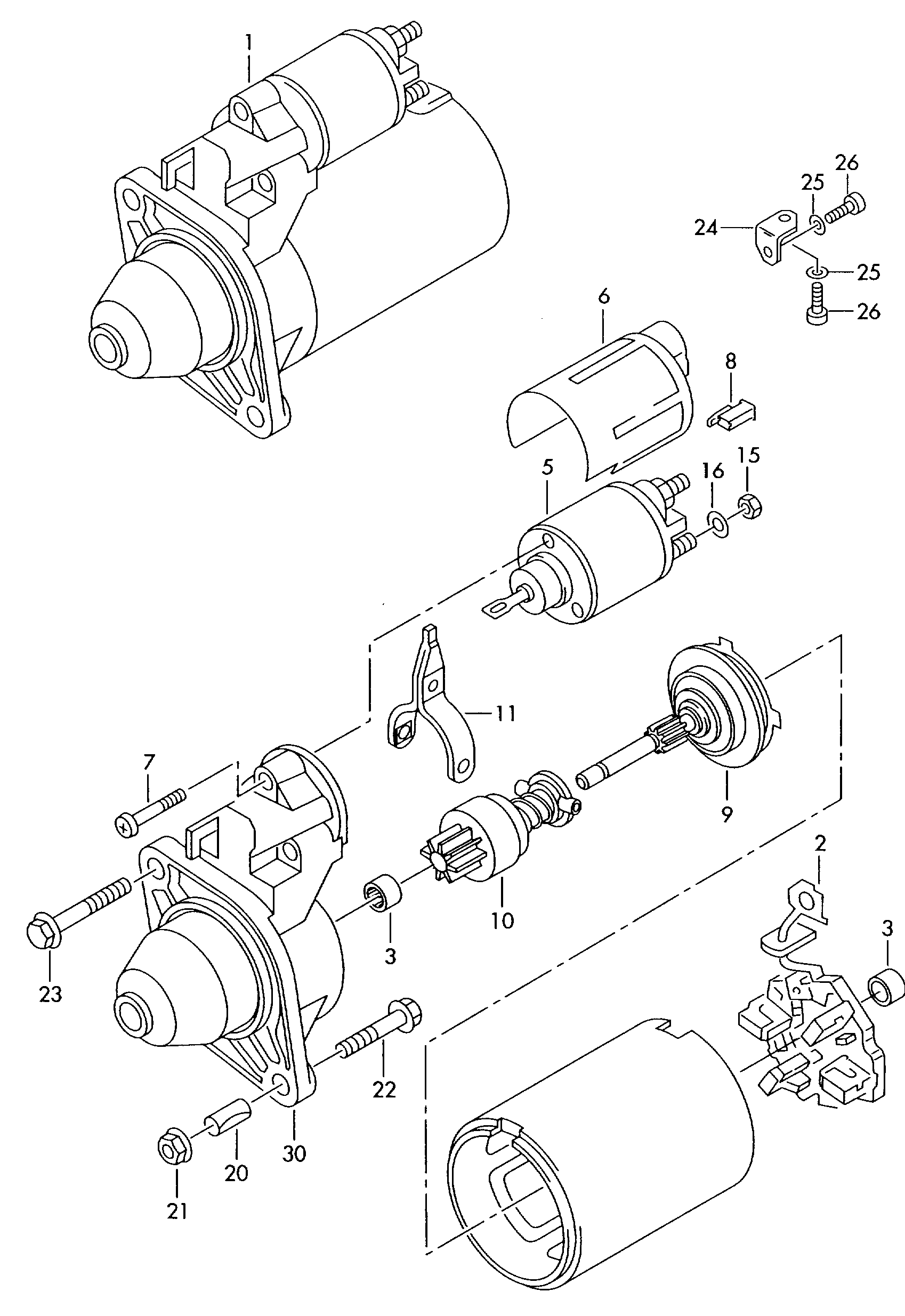 VW 059 911 024 G - Starter onlydrive.pro