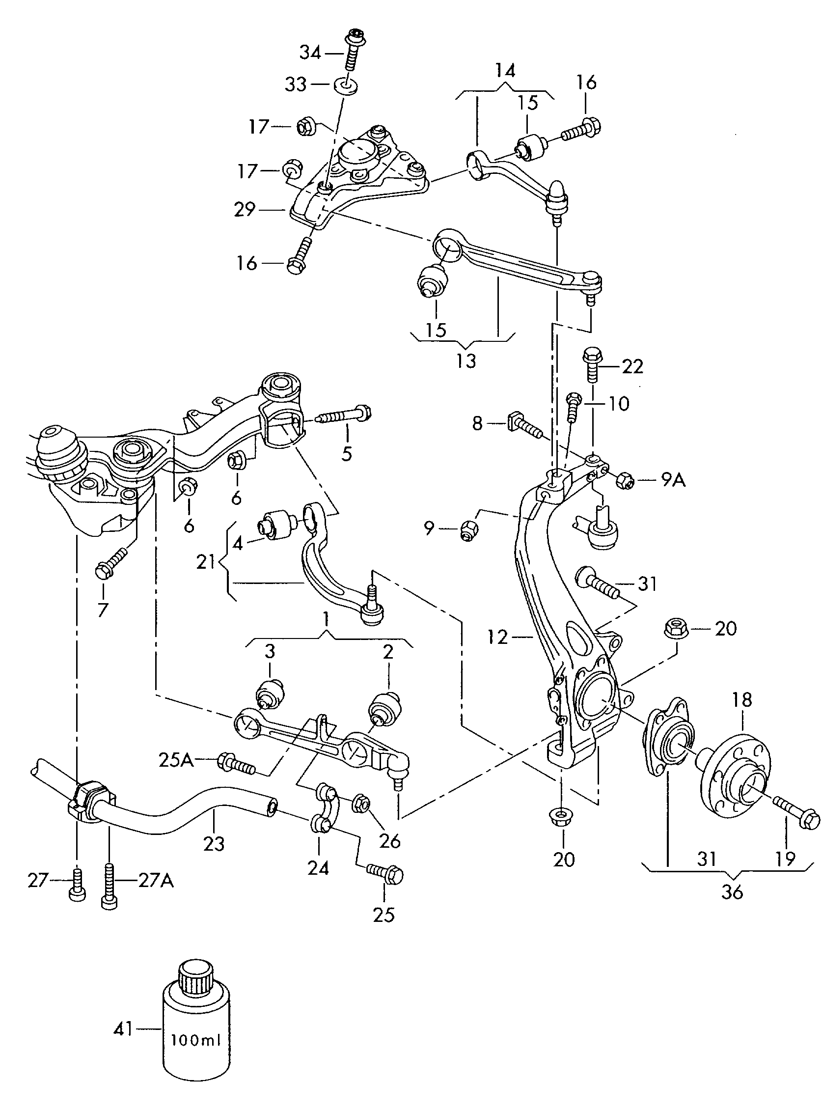 VAG 4E0 407 181D - Bush of Control / Trailing Arm onlydrive.pro