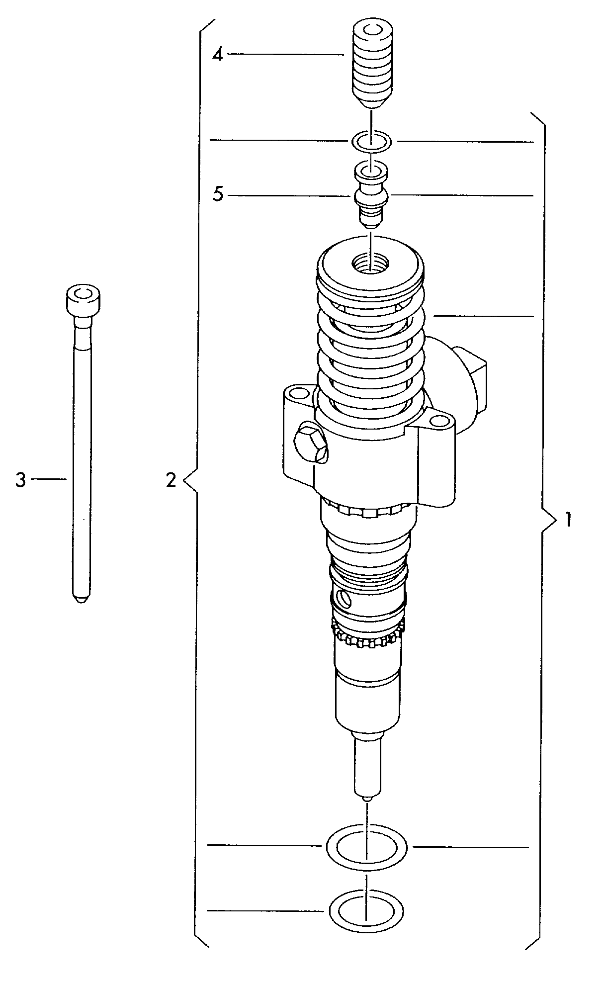 Skoda 03G 198 051 A - Repair Kit, pump-nozzle unit onlydrive.pro